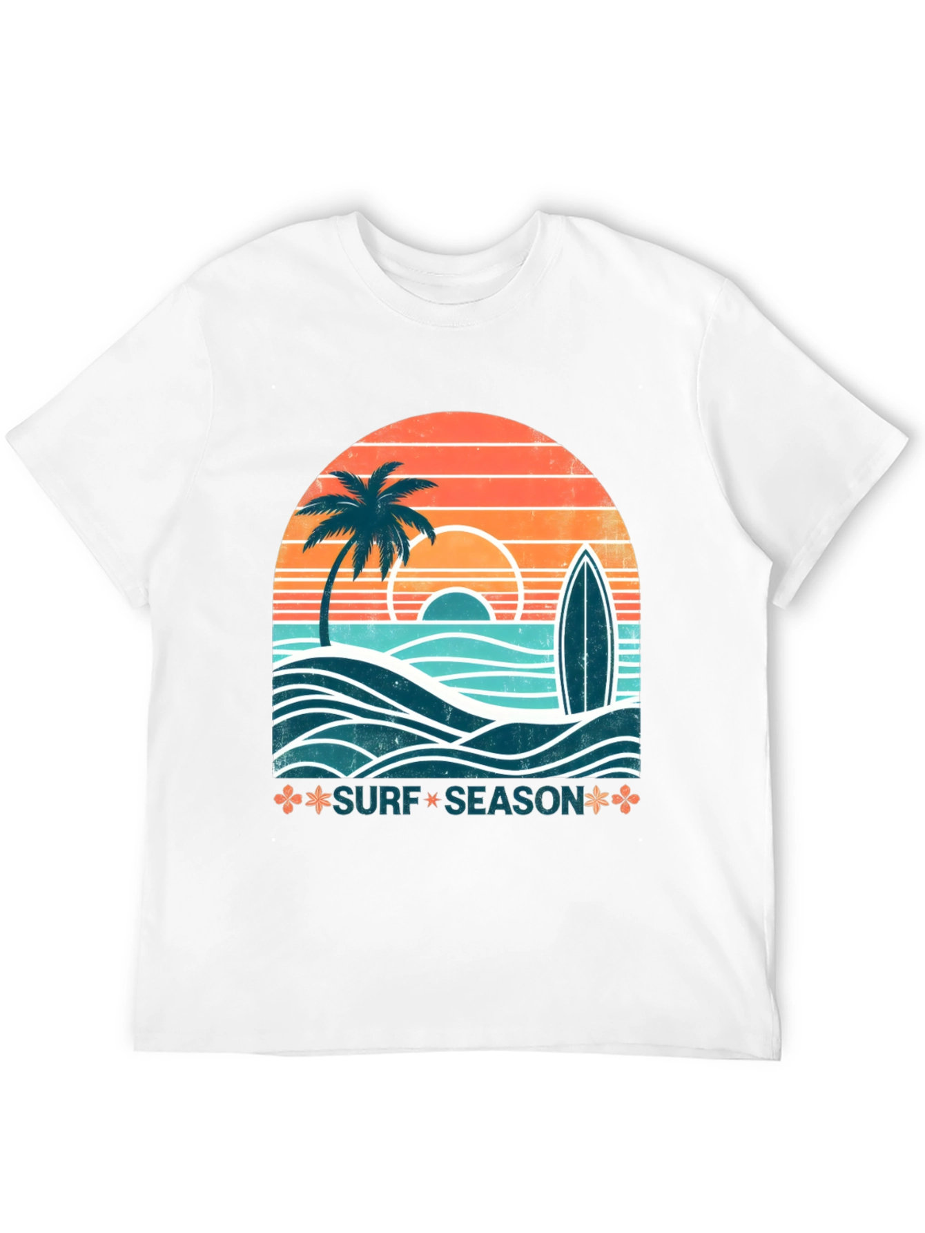 Surf Season Graphic Tee - Retro Summer Vibe
