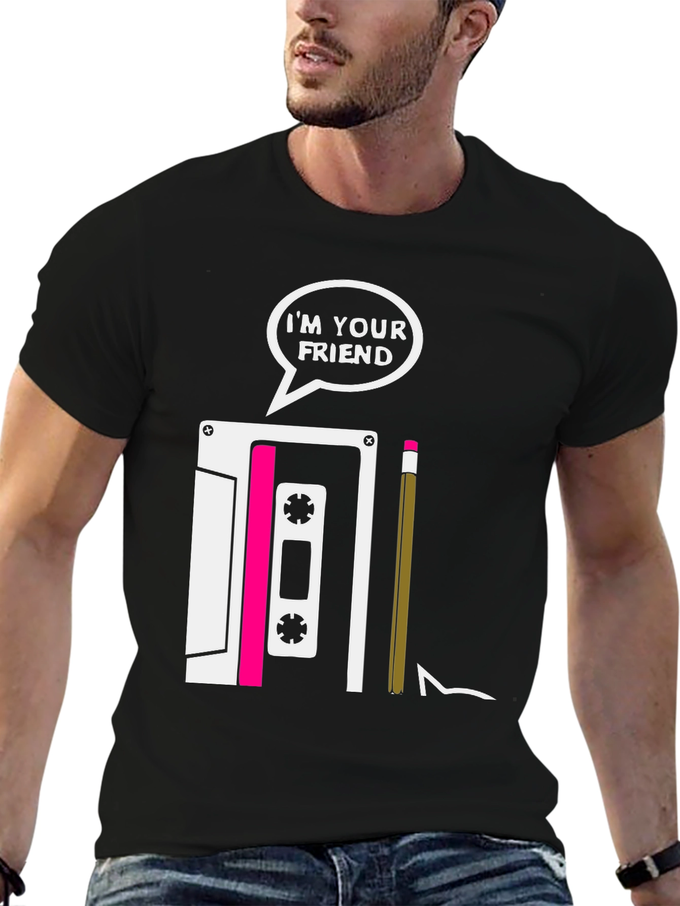 Im Your Friend Cassette Tape T-Shirt