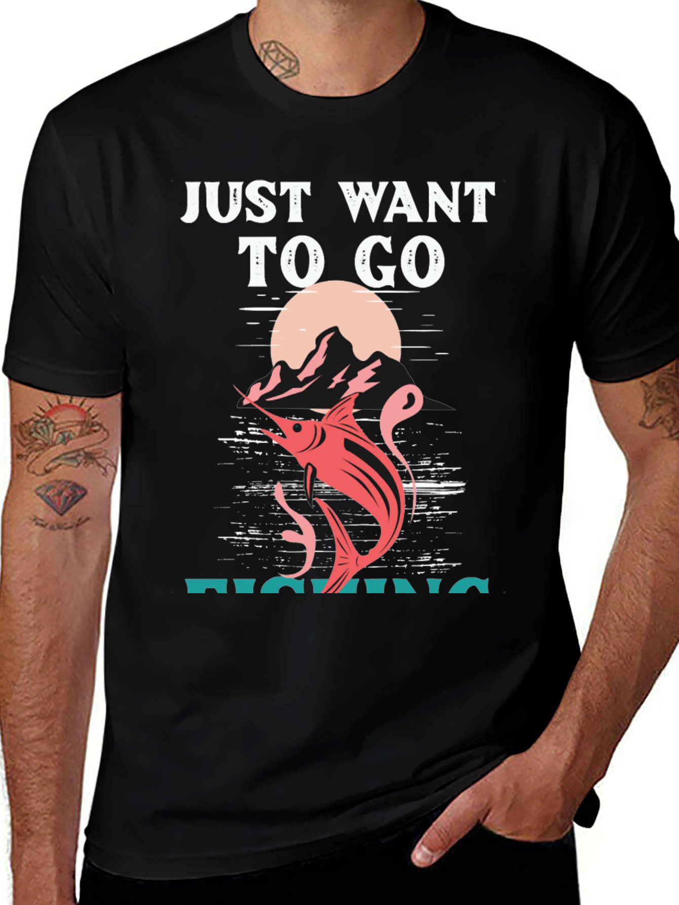 Fishing T-Shirt: Just Want To Go Fishing