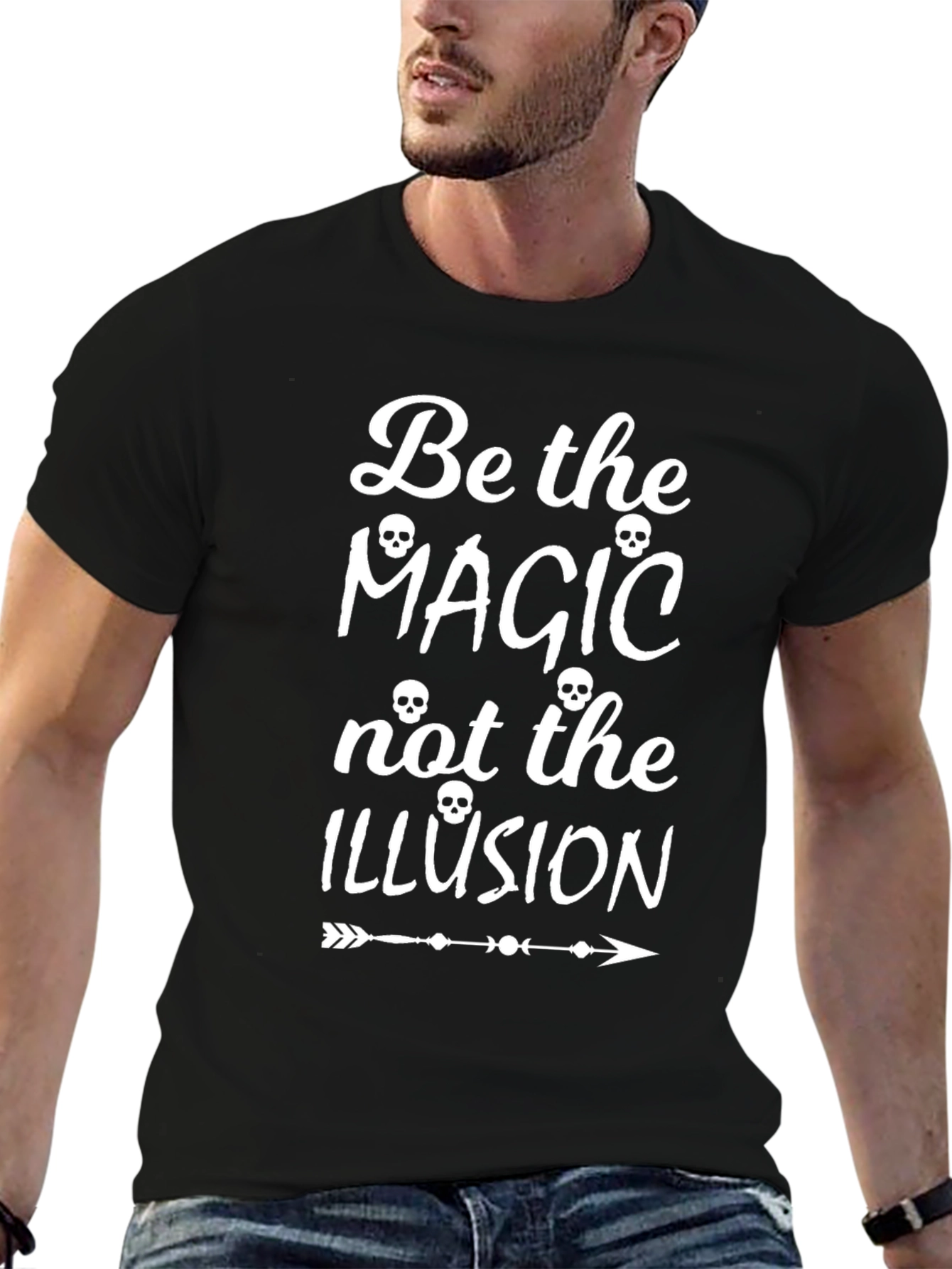 Be the Magic T-Shirt Skull Print Graphic Tee
