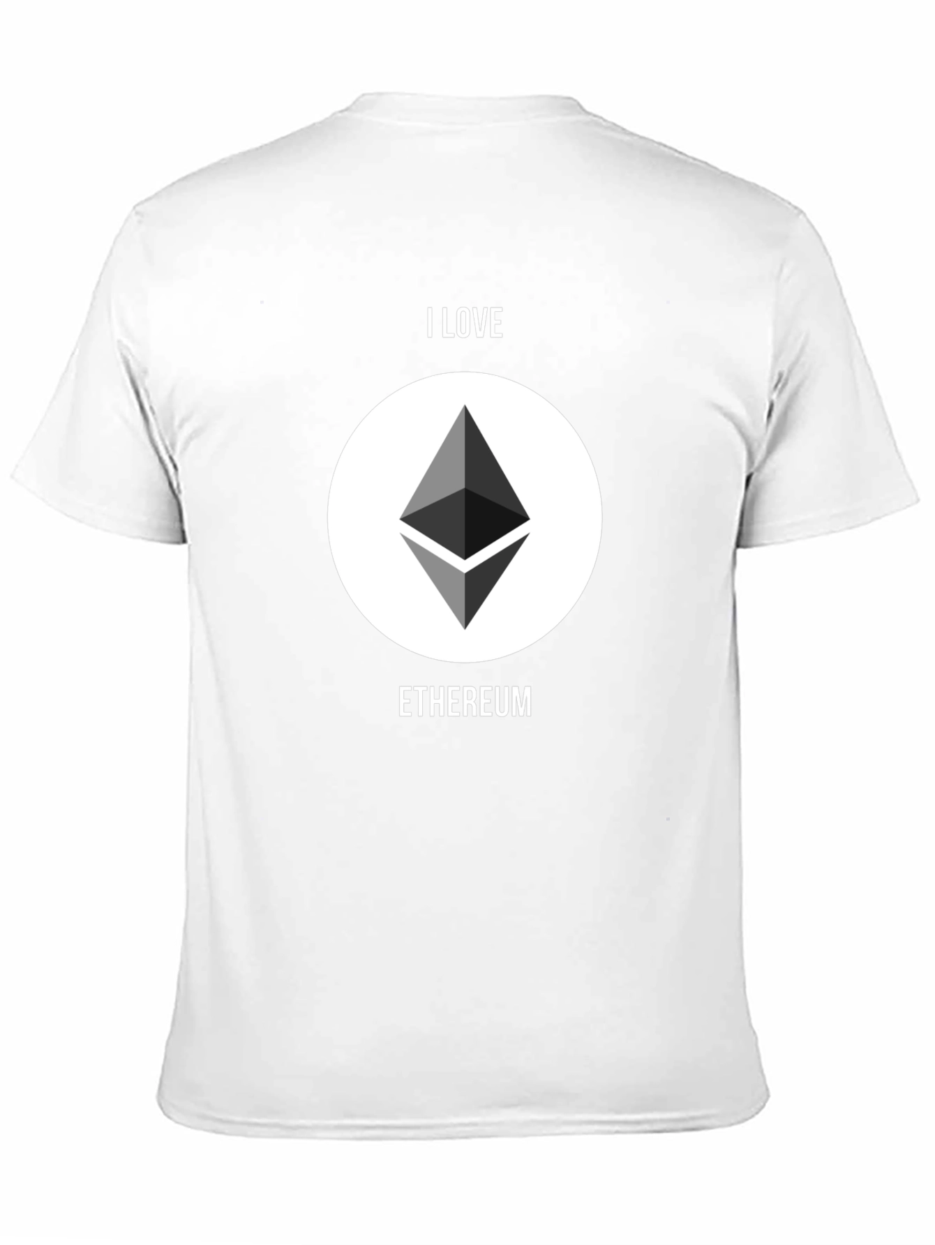 I Love Ethereum Graphic T-Shirt - Crypto Enthusiast Tee