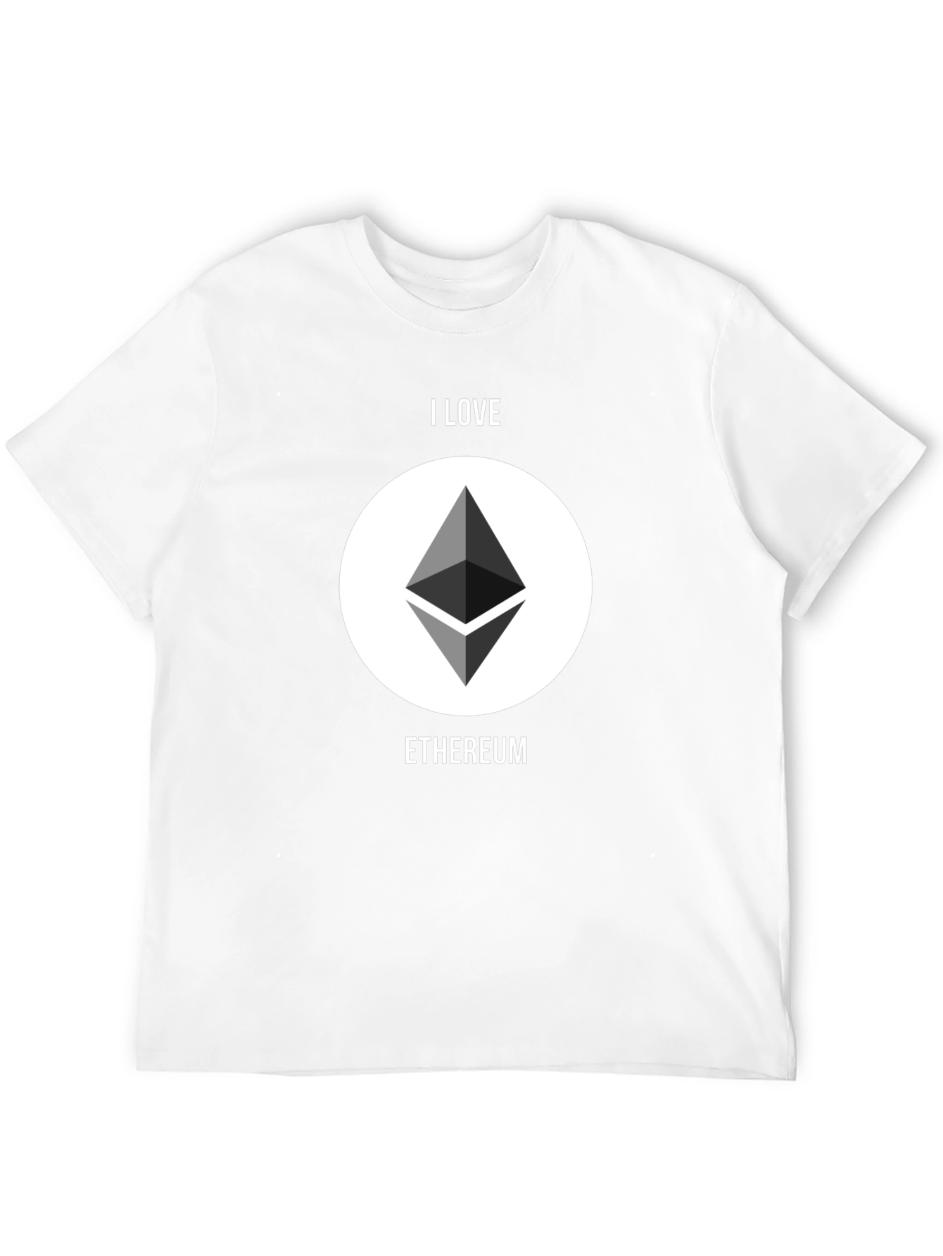 I Love Ethereum Graphic T-Shirt - Crypto Enthusiast Tee
