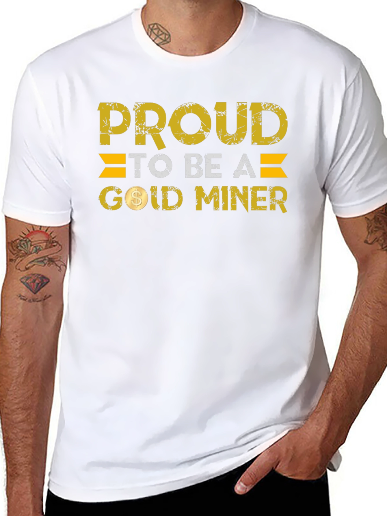 Proud Gold Miner Black T-Shirt
