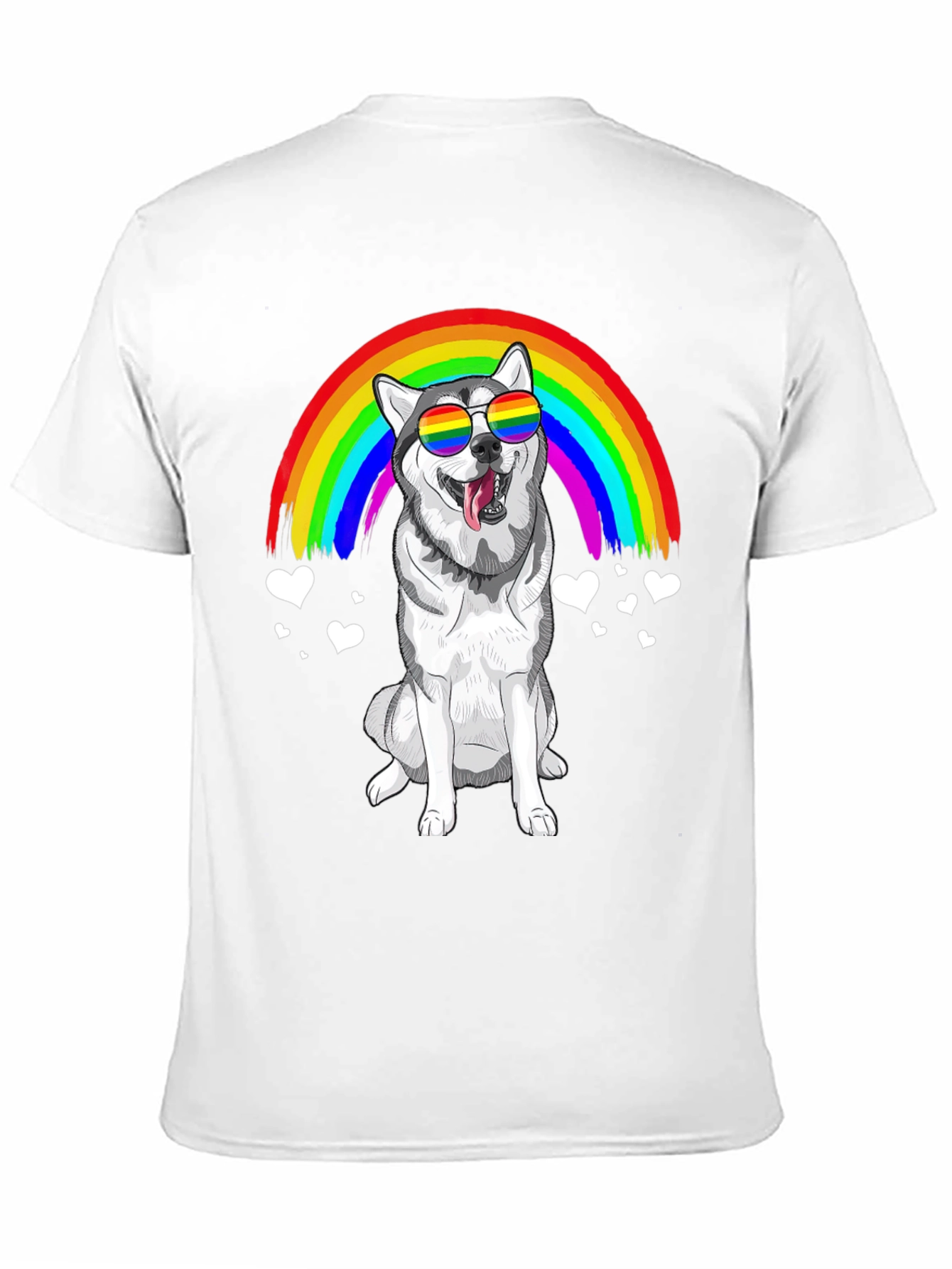Rainbow Husky T-Shirt - Pride Pup Tee