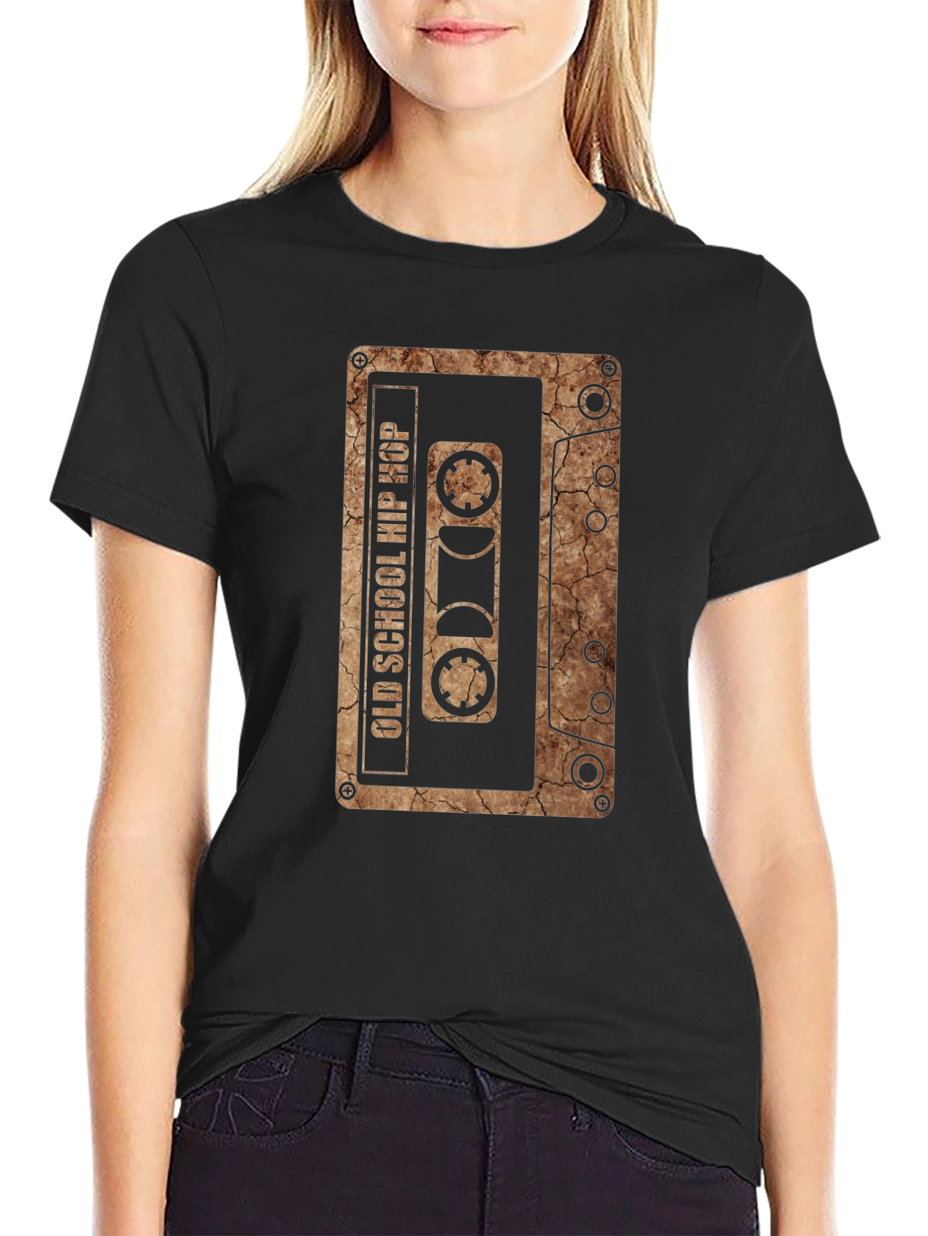 Old School Hip Hop Cassette Tape Graphic T-Shirt
