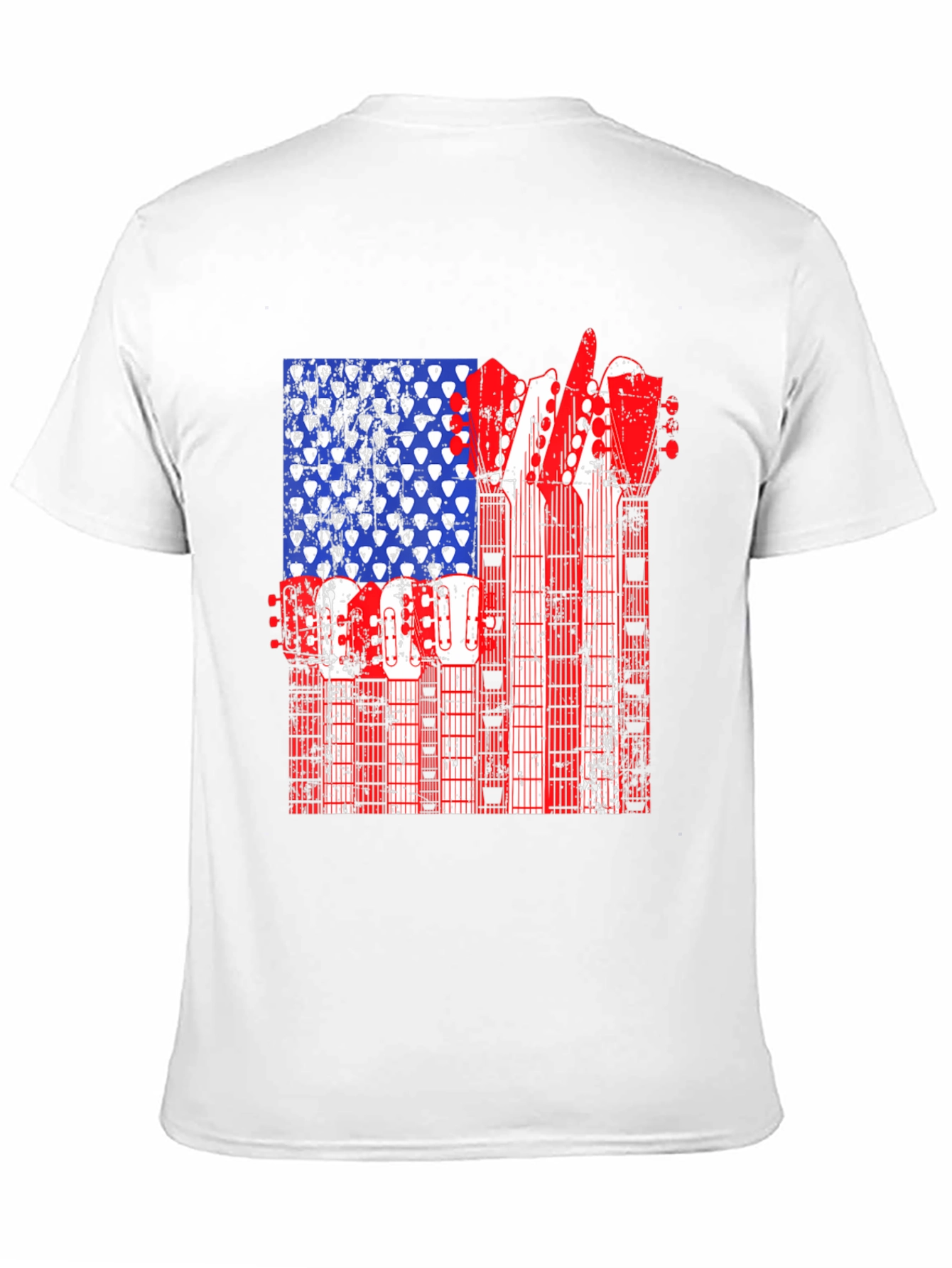 American Flag Guitar T-Shirt