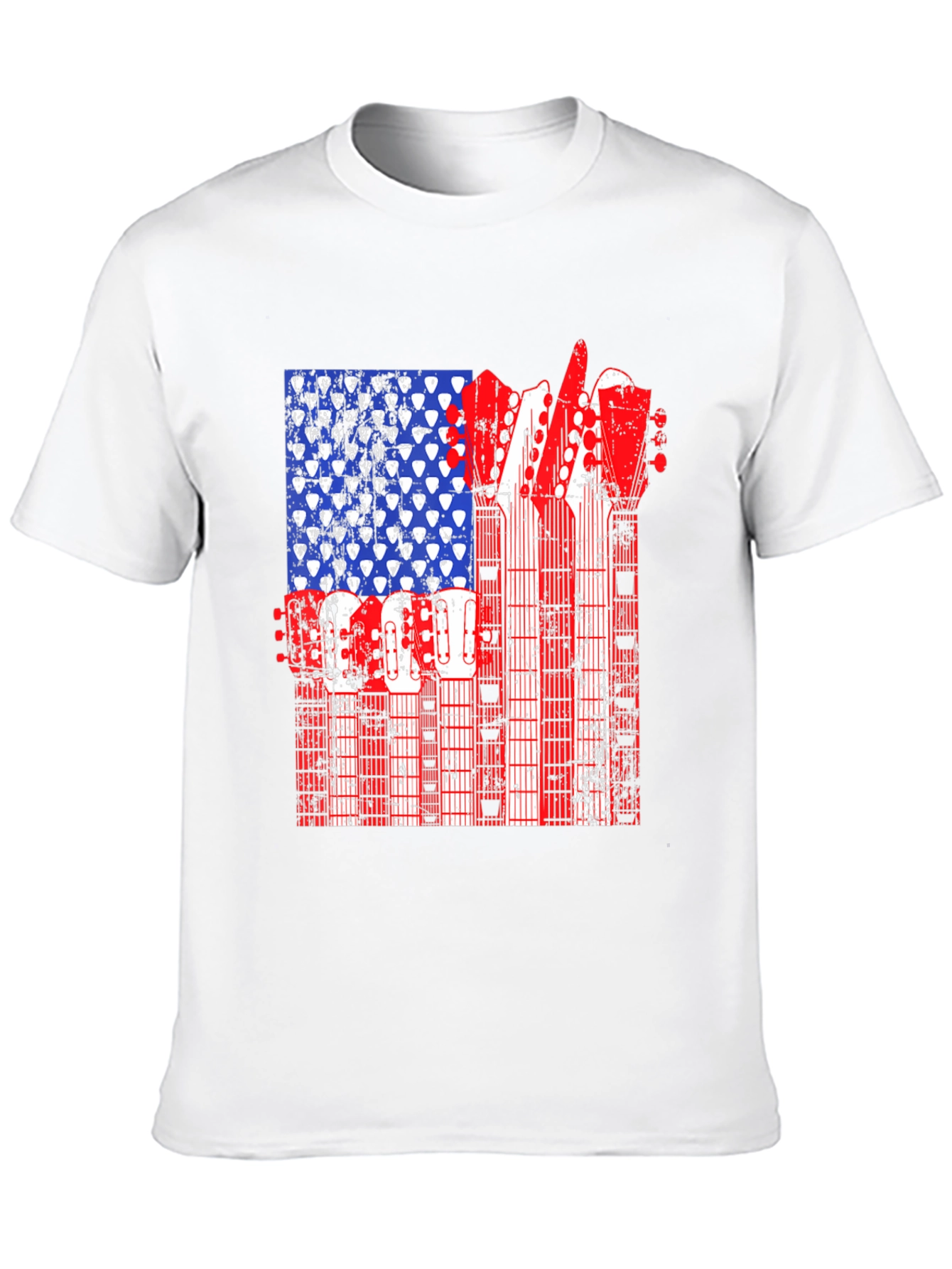American Flag Guitar T-Shirt