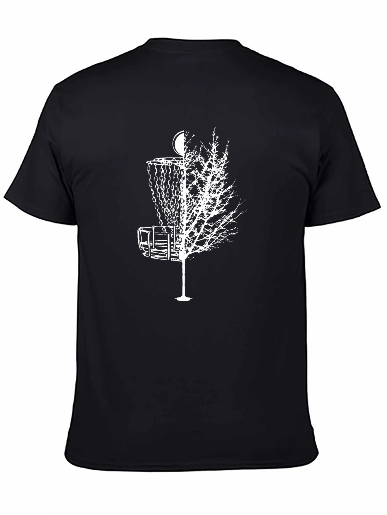 Disc Golf Tree T-Shirt - Black Graphic Tee