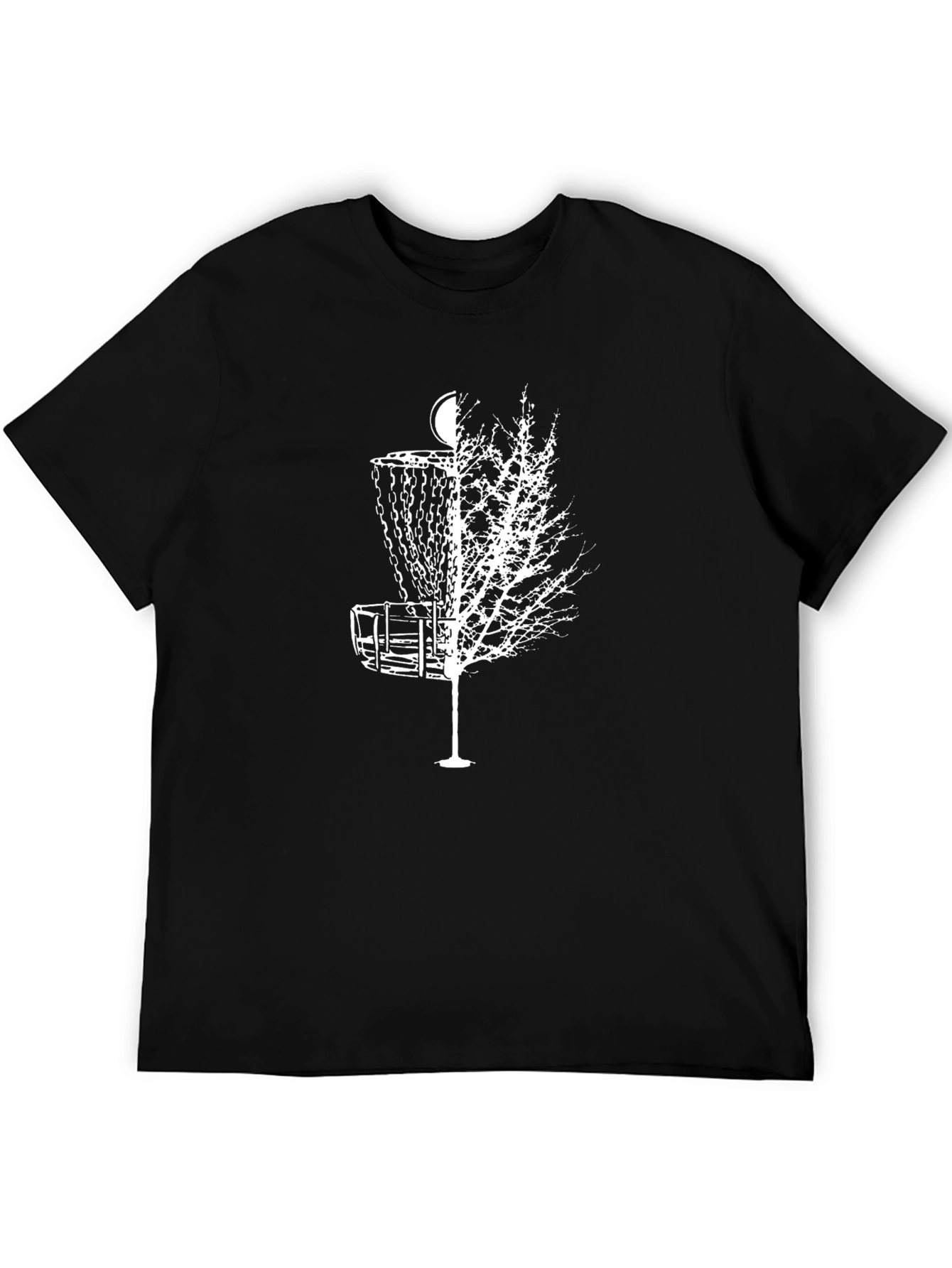 Disc Golf Tree T-Shirt - Black Graphic Tee