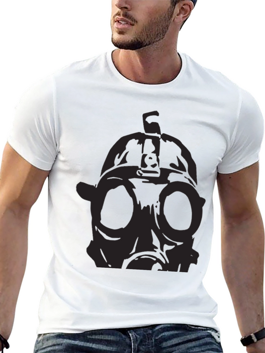 Gas Mask Graphic Black T-Shirt