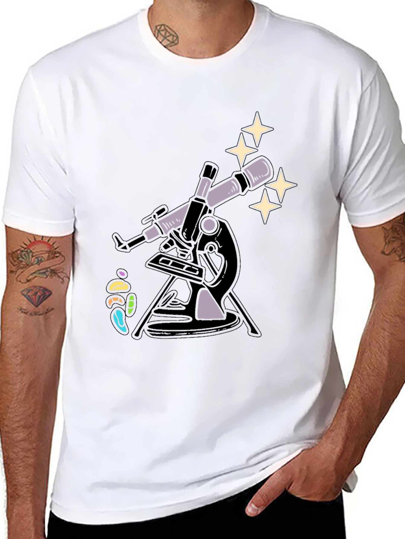 Telescope Star Gazer Graphic Tee