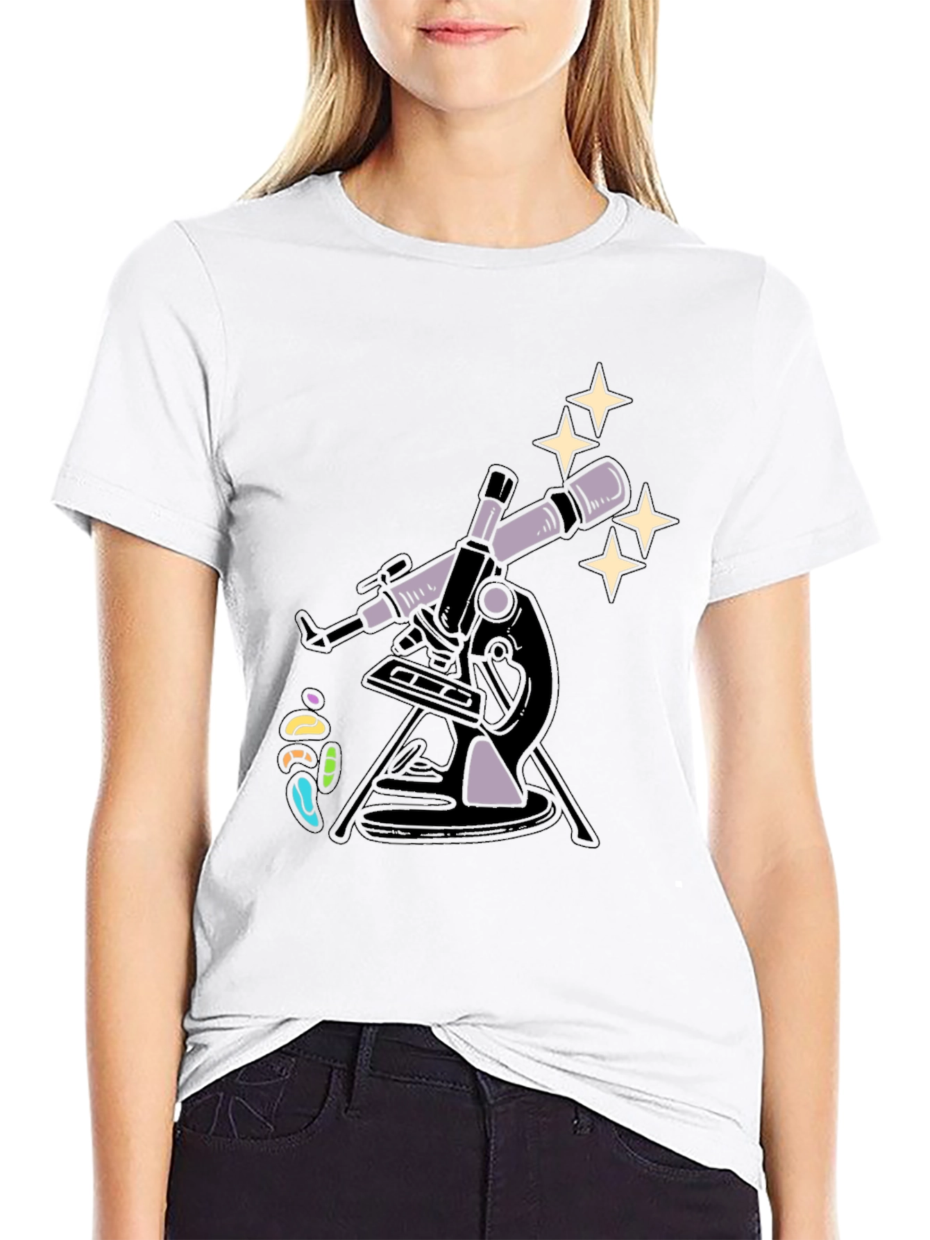 Telescope Star Gazer Graphic Tee