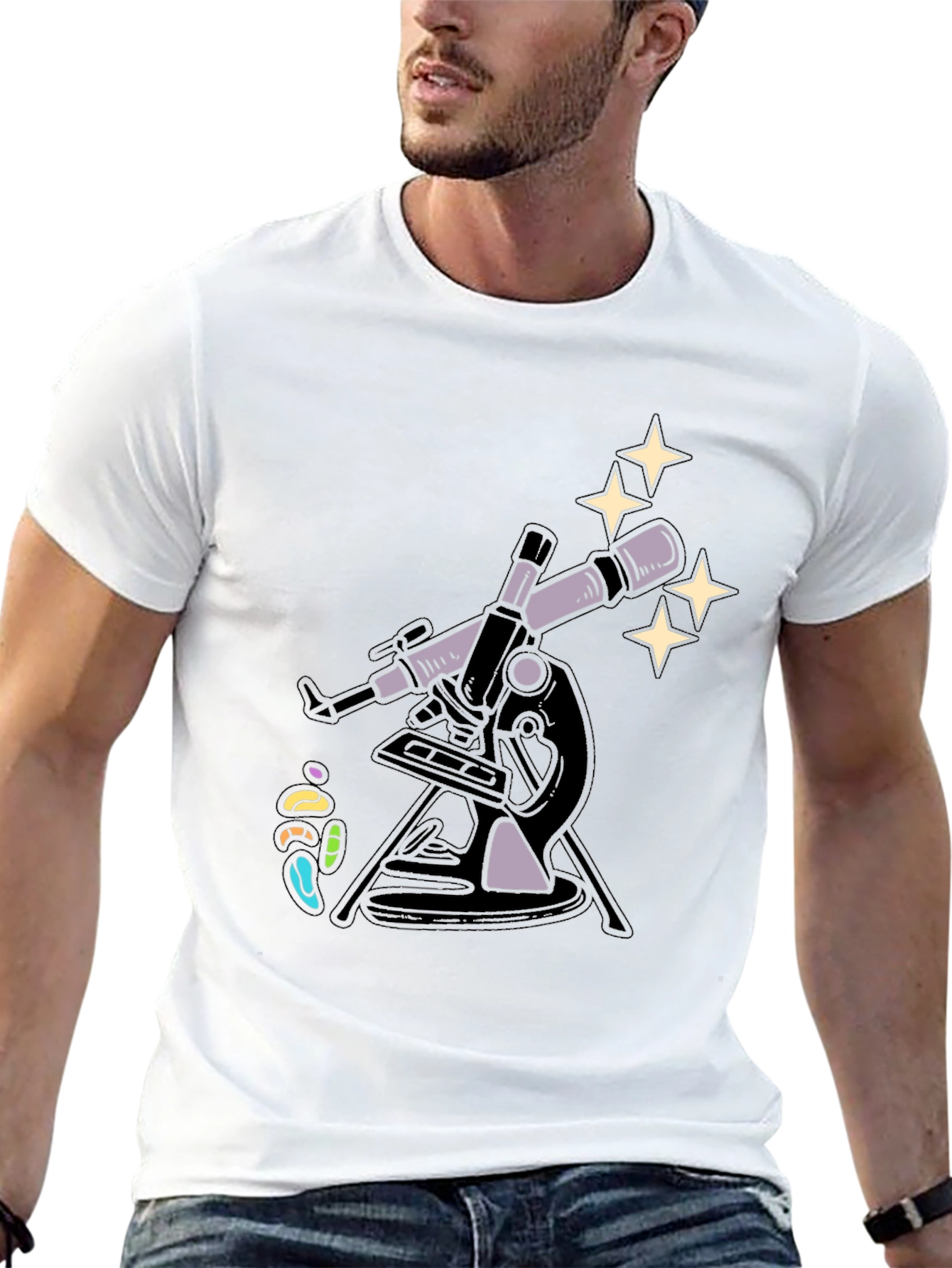 Telescope Star Gazer Graphic Tee