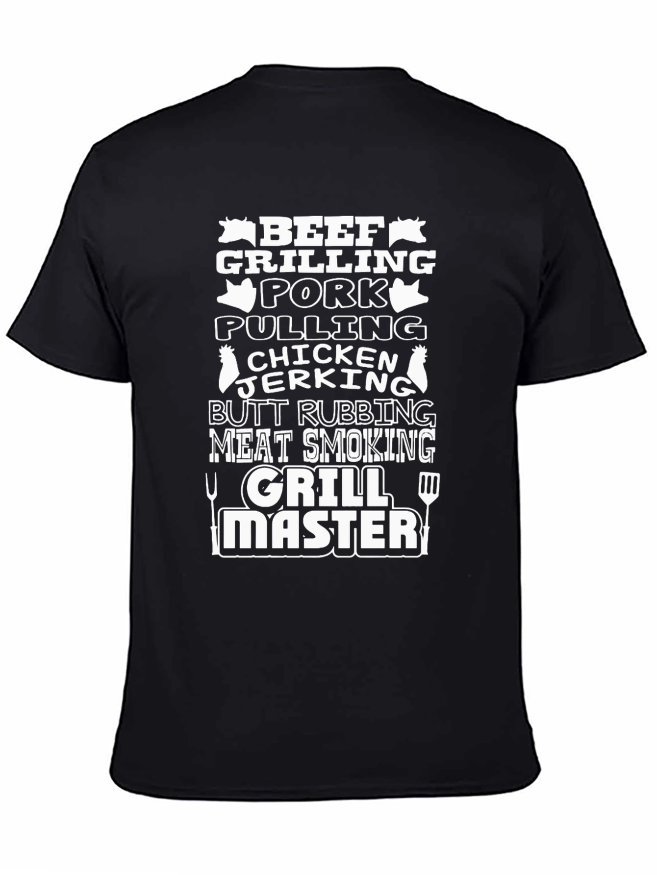 BBQ Grill Master Black T-Shirt - Funny Grilling Tee