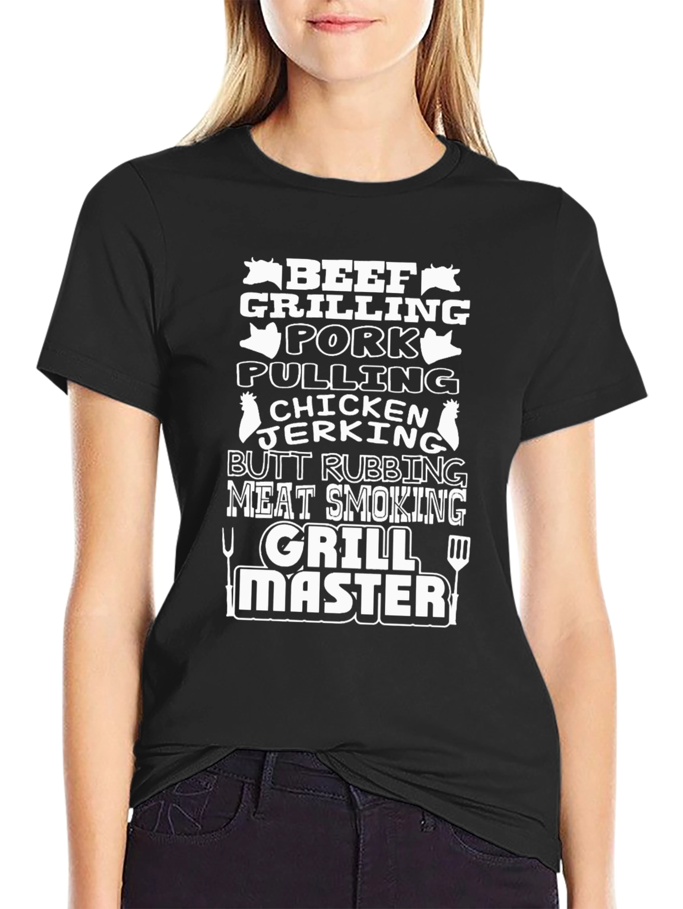 BBQ Grill Master Black T-Shirt - Funny Grilling Tee