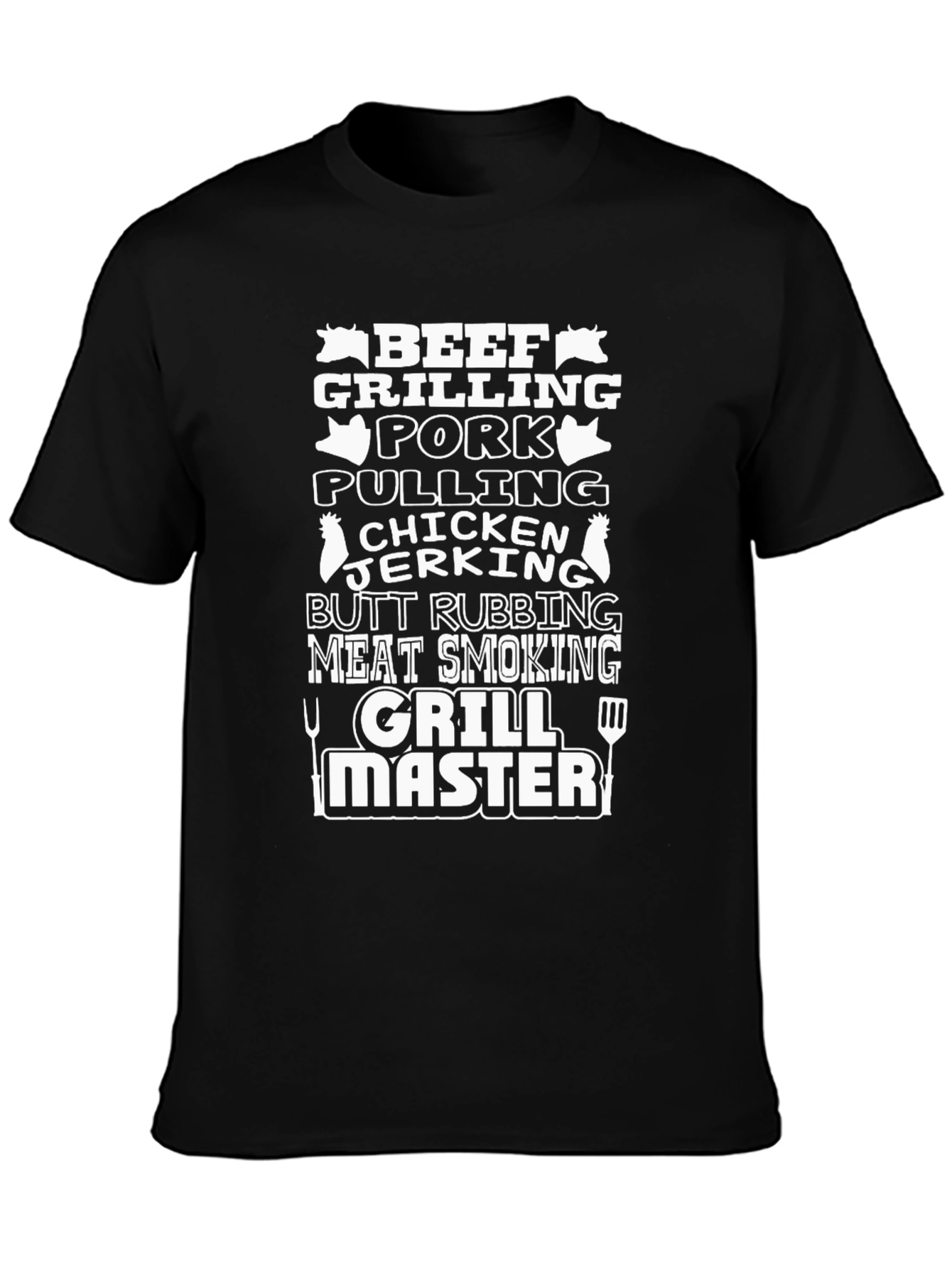 BBQ Grill Master Black T-Shirt - Funny Grilling Tee