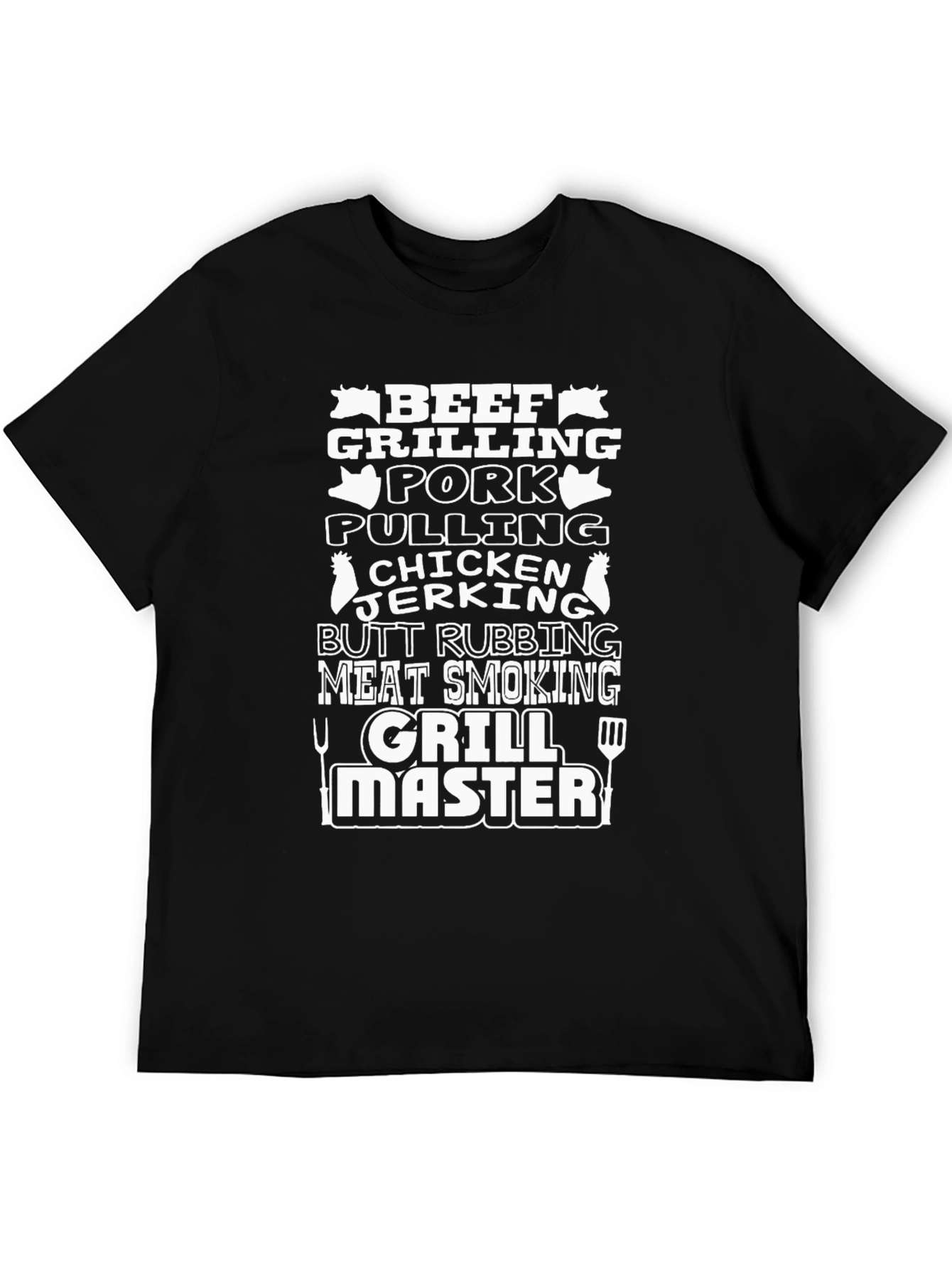 BBQ Grill Master Black T-Shirt - Funny Grilling Tee