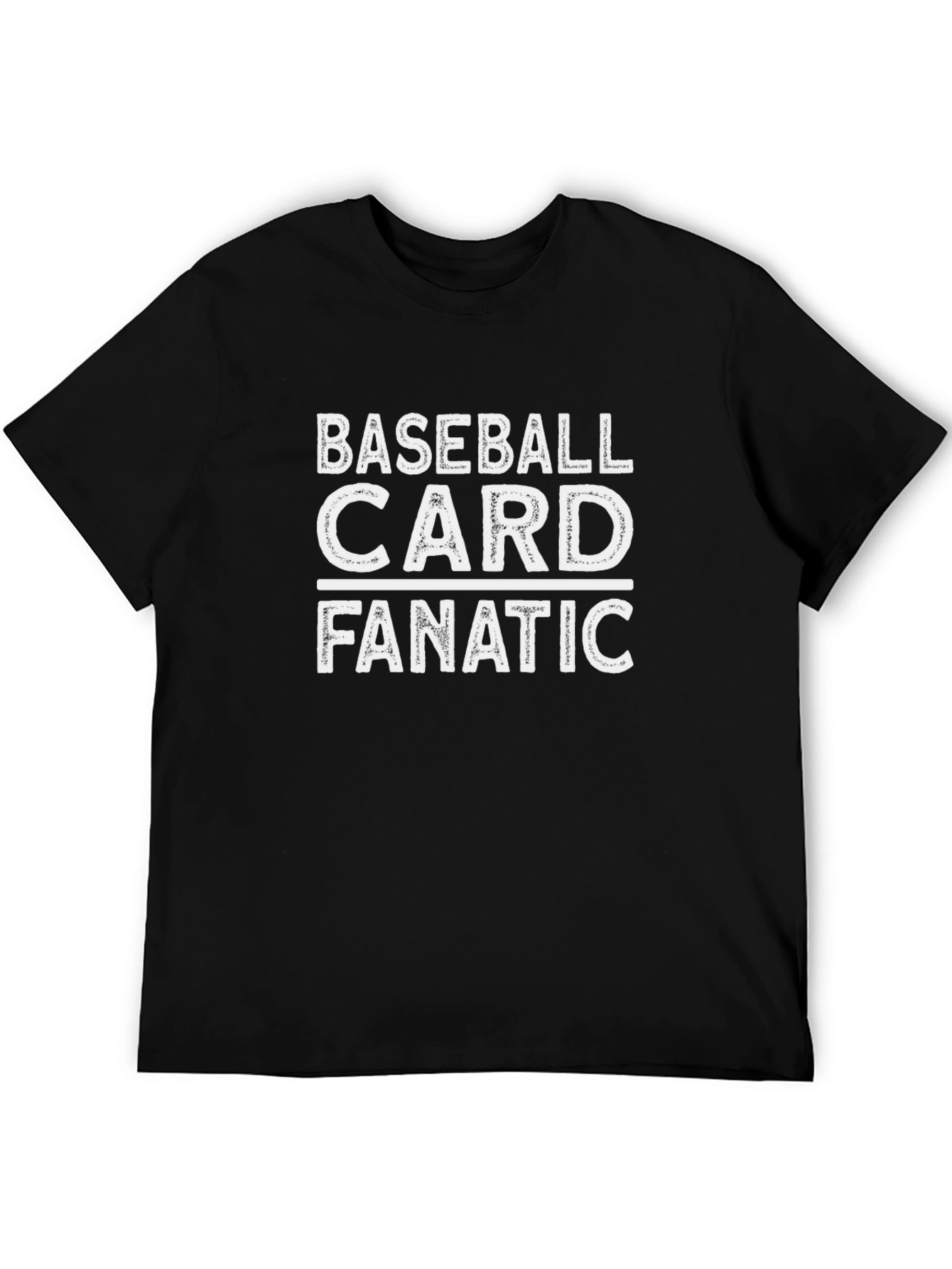 Baseball Card Fanatic Black T-Shirt