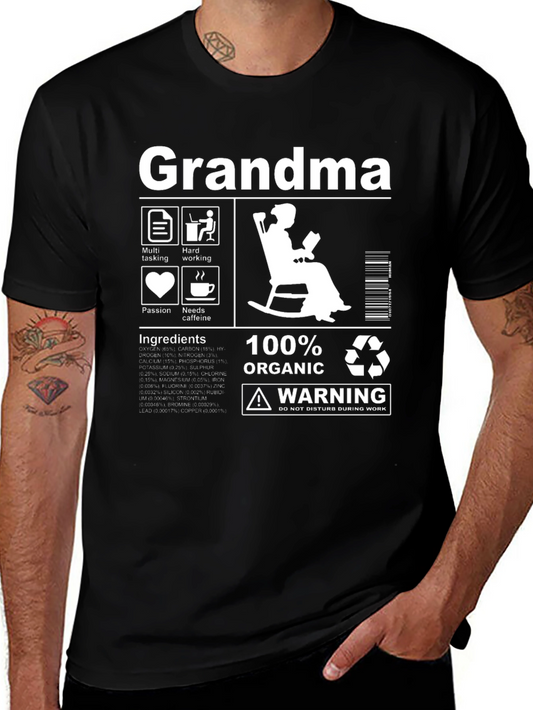 Grandma 100% Organic T-Shirt - Funny Grandma Gift