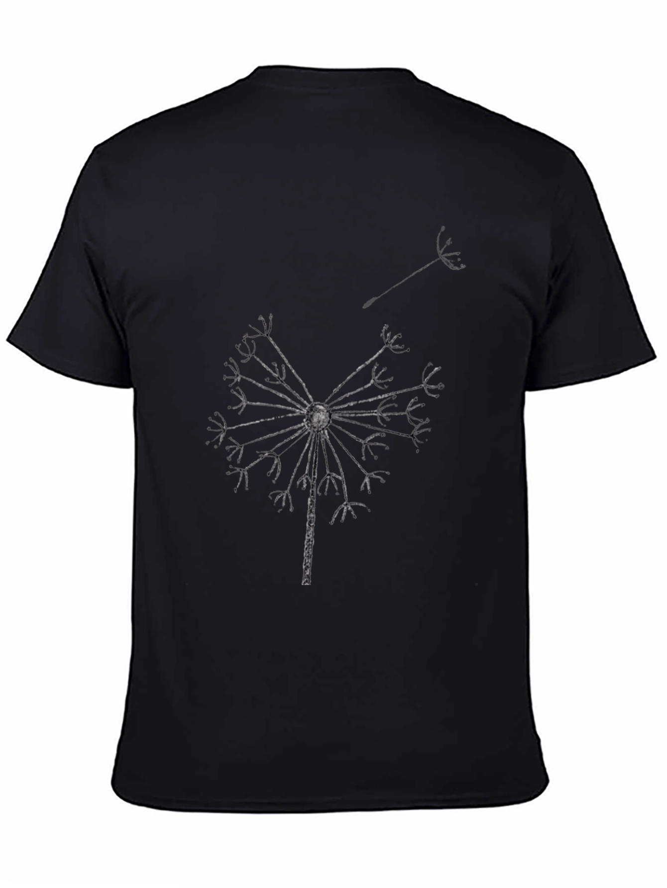 Dandelion Graphic Black T-Shirt