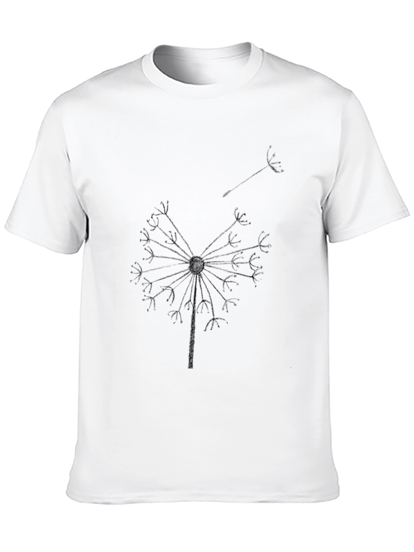 Dandelion Graphic Black T-Shirt