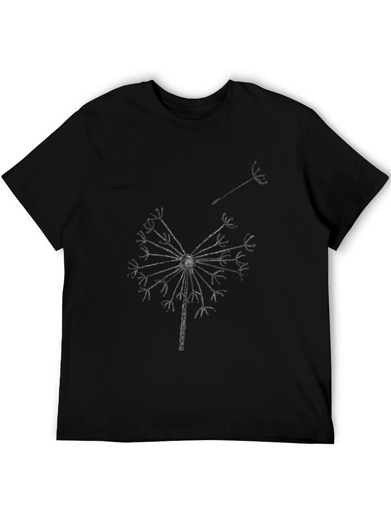 Dandelion Graphic Black T-Shirt