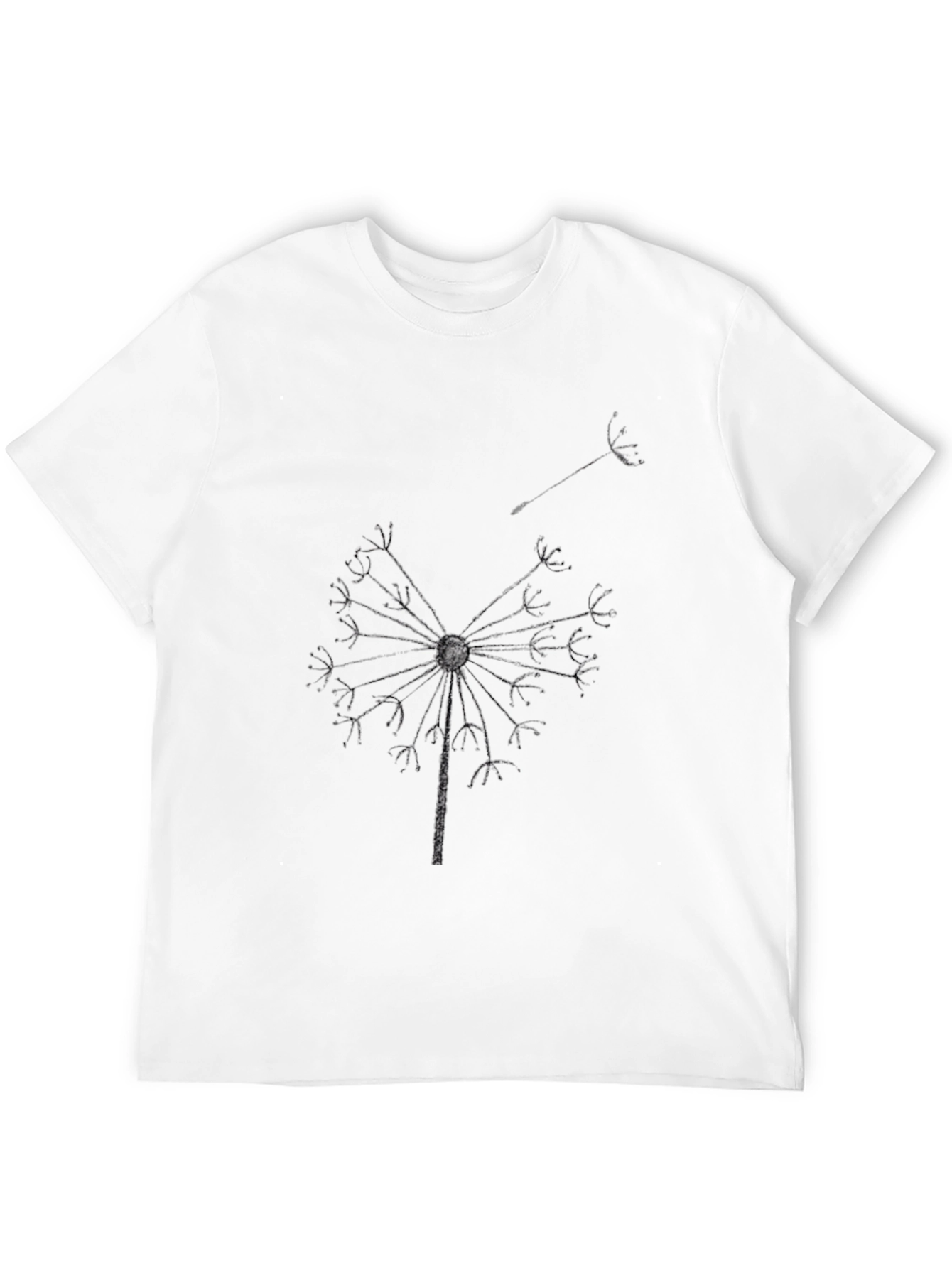 Dandelion Graphic Black T-Shirt