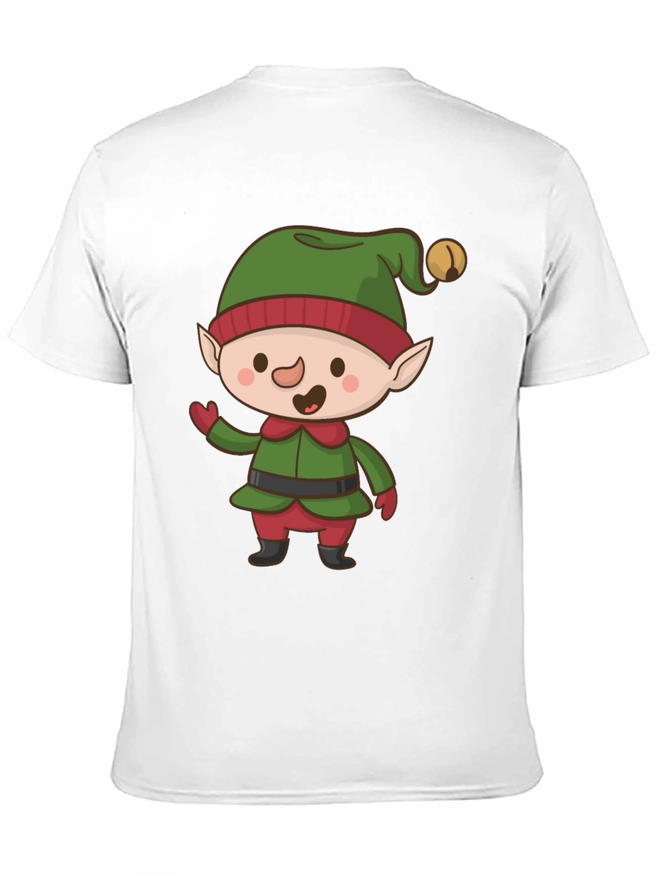 Festive Elf Graphic Tee - Holiday Cheer!