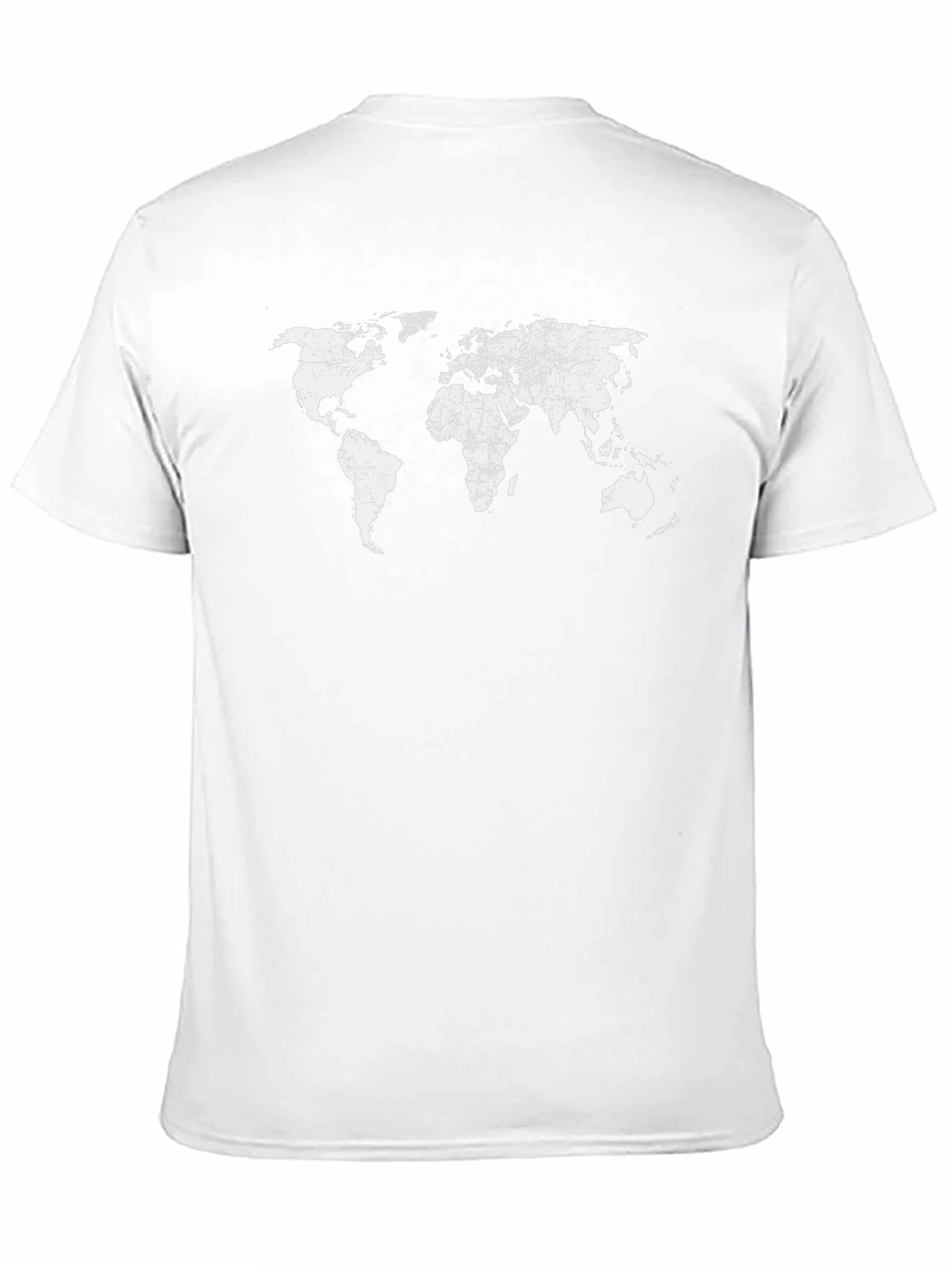 Distressed World Map Black Graphic Tee