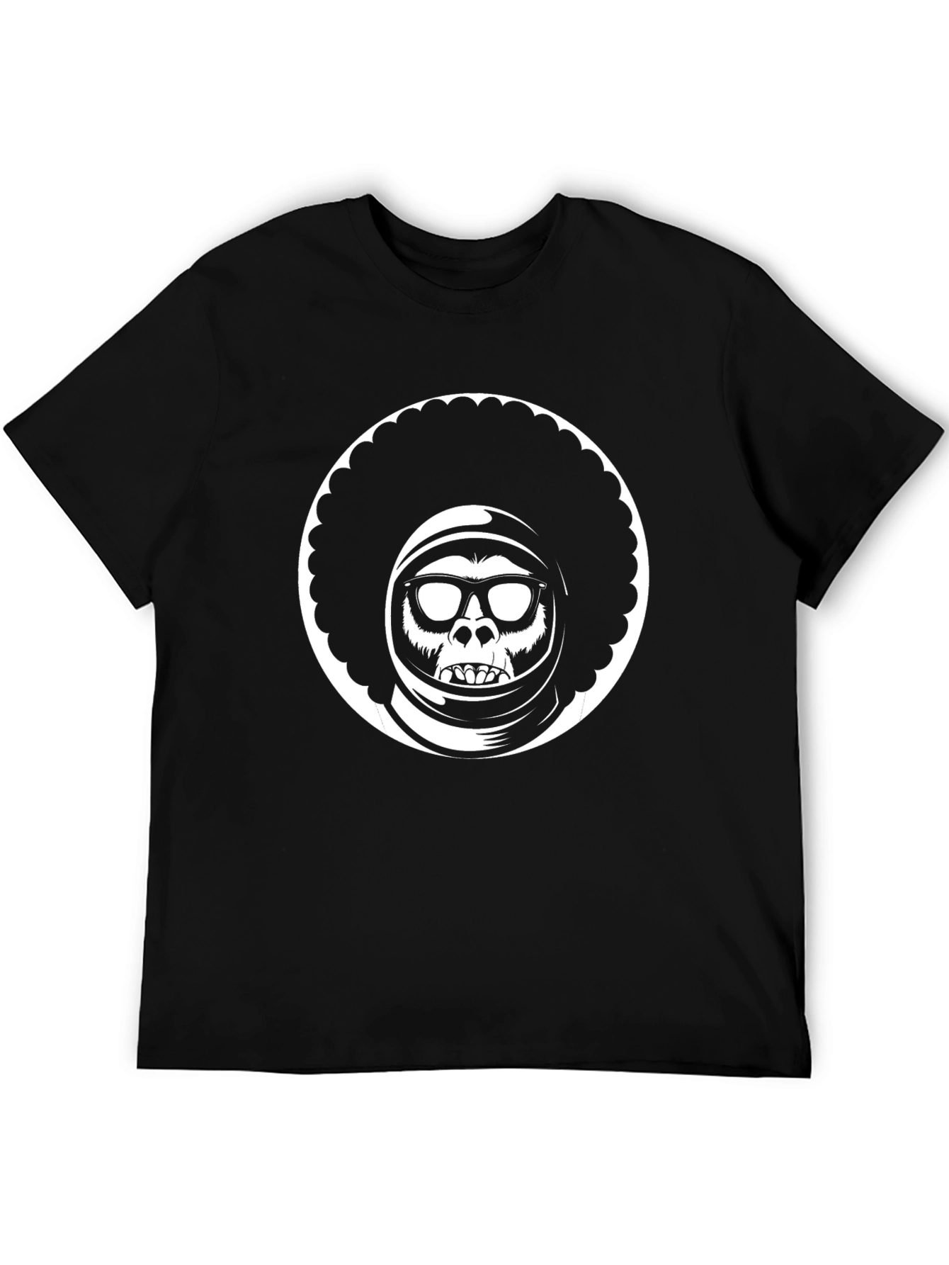 Astro Ape Black T-Shirt - Unique Graphic Tee