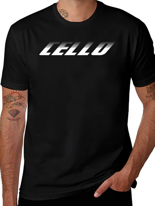 Black CELLO Graphic T-Shirt