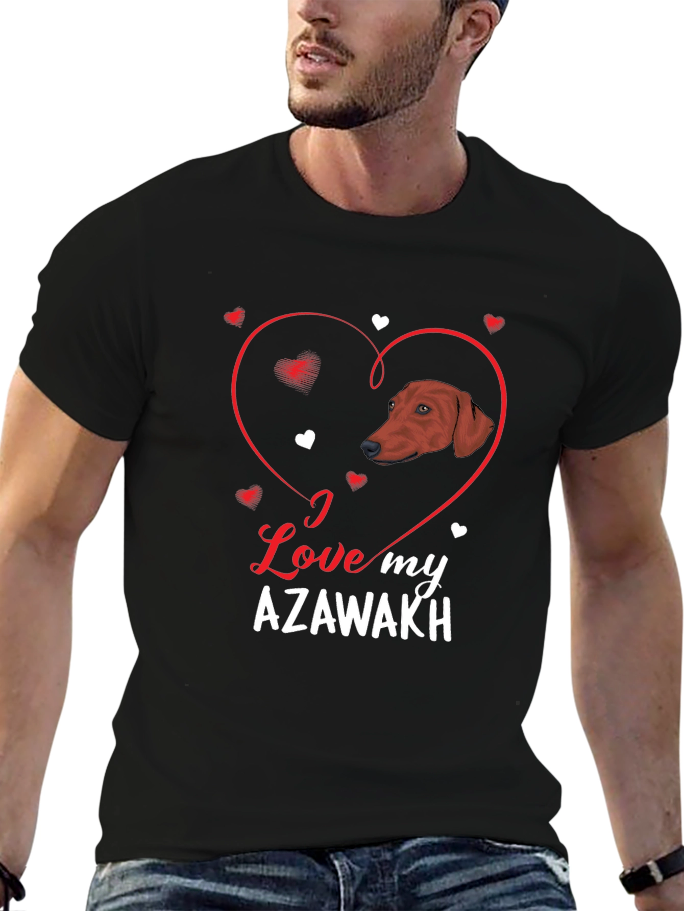 I Love My Azawakh Dog Heart T-Shirt