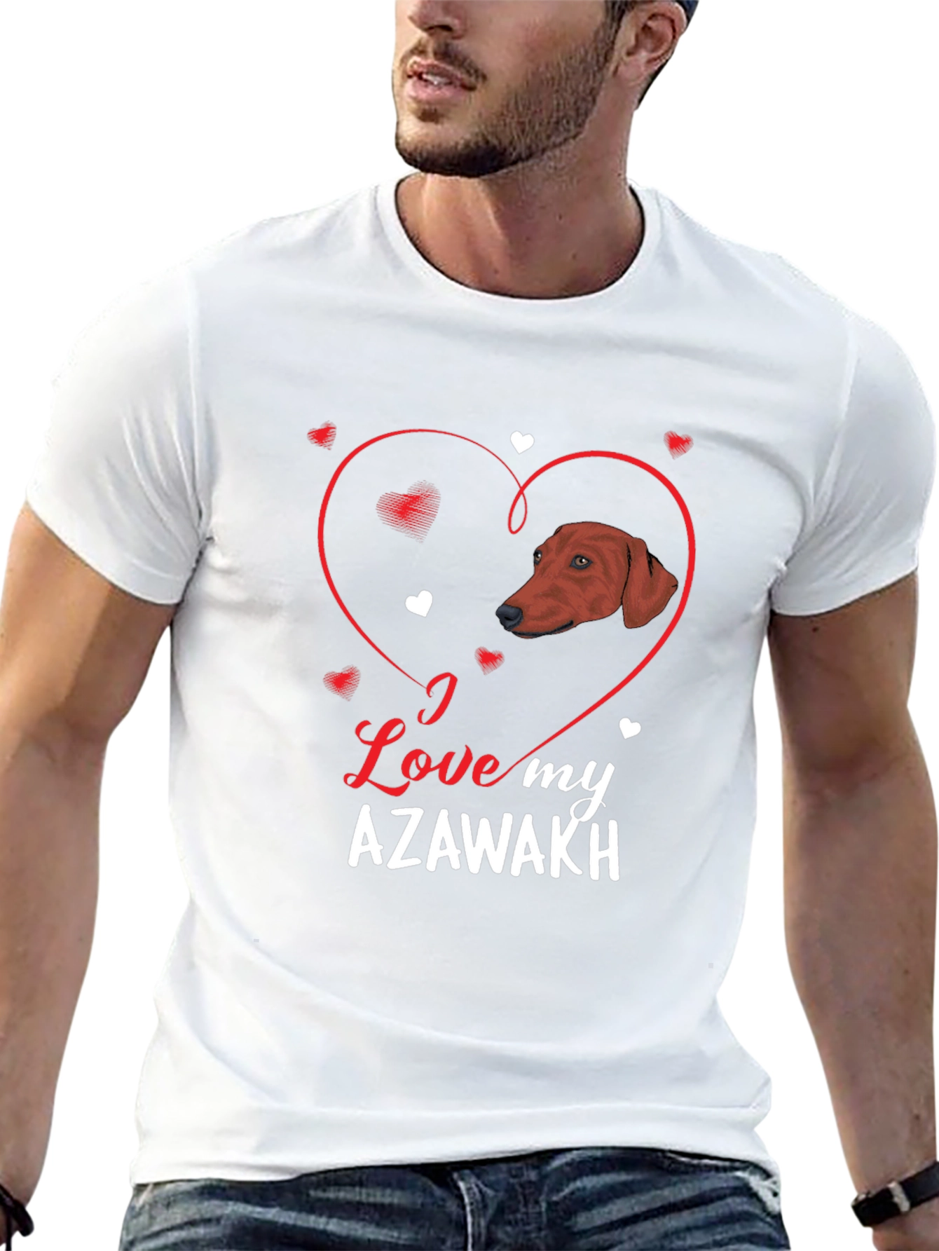 I Love My Azawakh Dog Heart T-Shirt