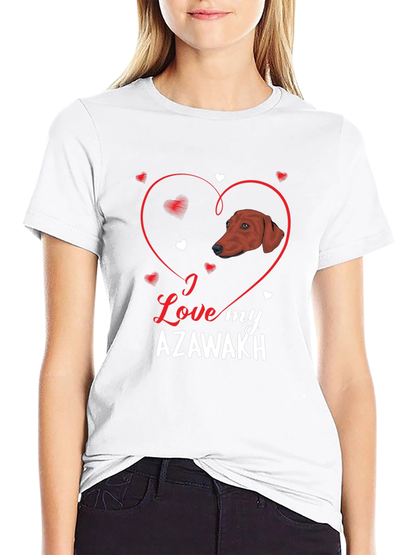 I Love My Azawakh Dog Heart T-Shirt