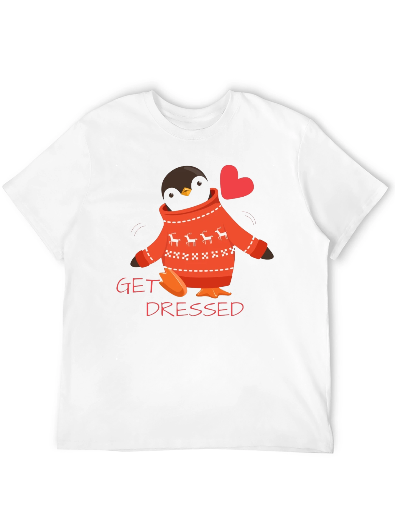 Get Dressed Penguin Sweater T-Shirt