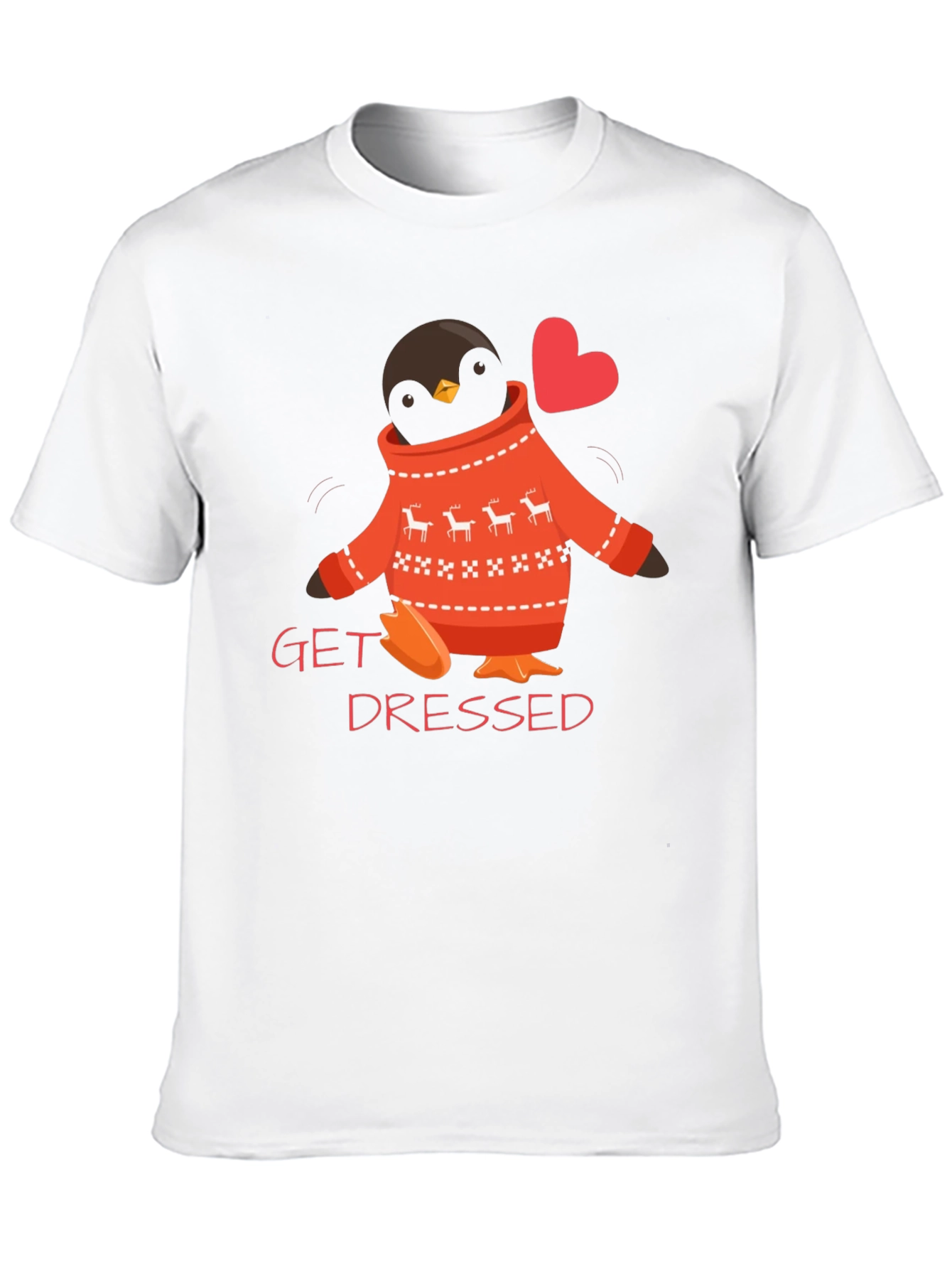 Get Dressed Penguin Sweater T-Shirt