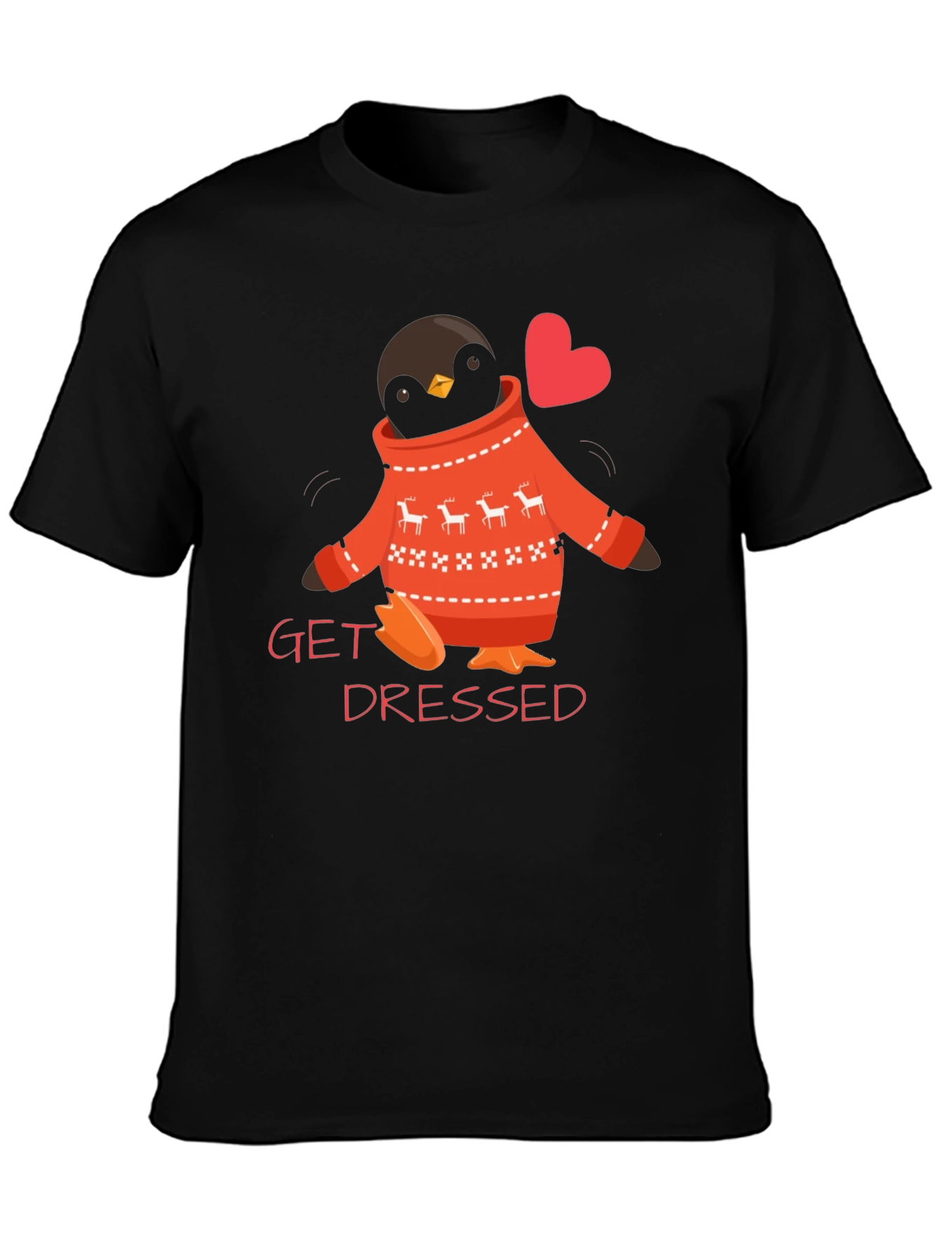 Get Dressed Penguin Sweater T-Shirt