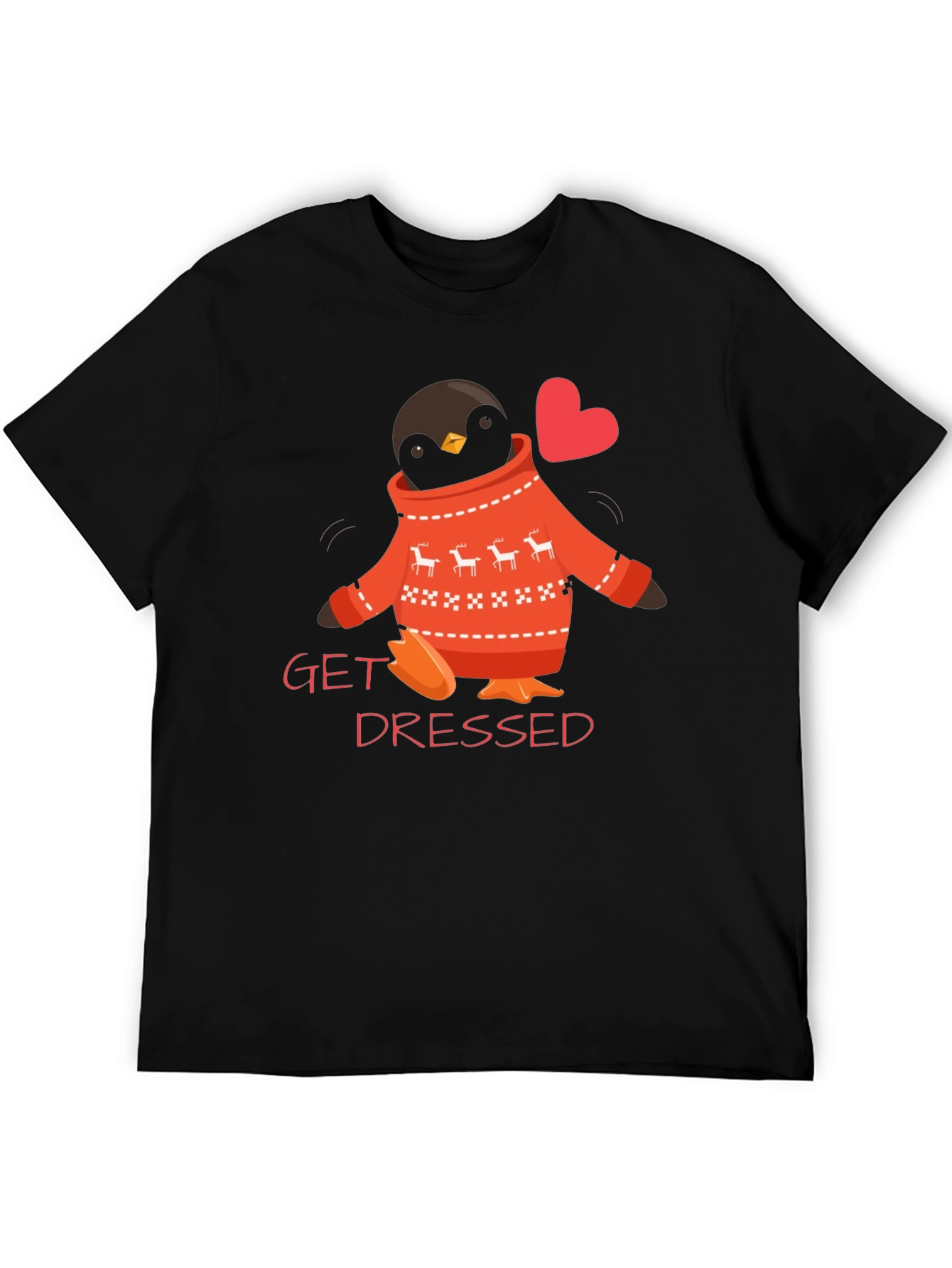 Get Dressed Penguin Sweater T-Shirt