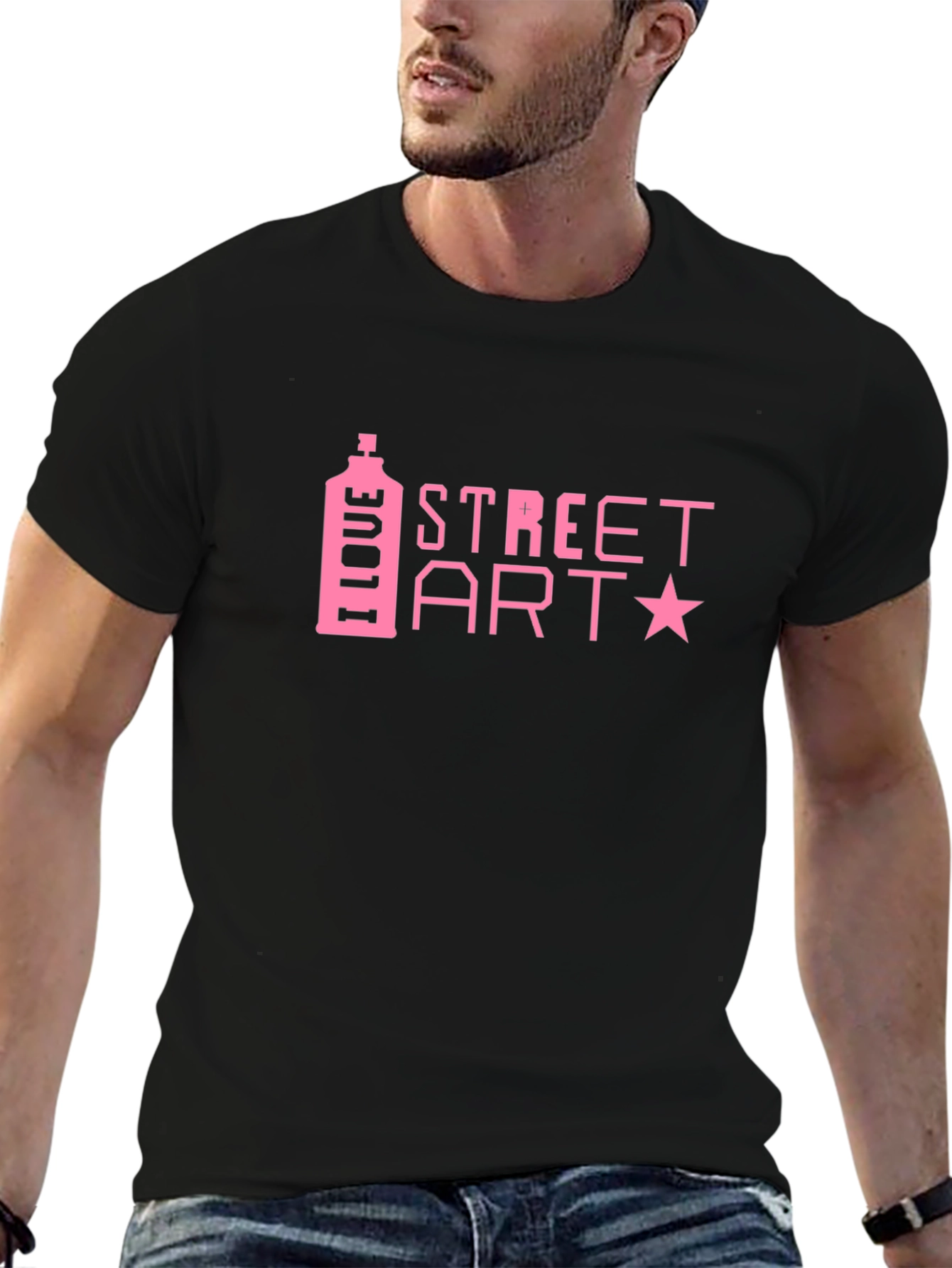 I Love Street Art Black T-Shirt