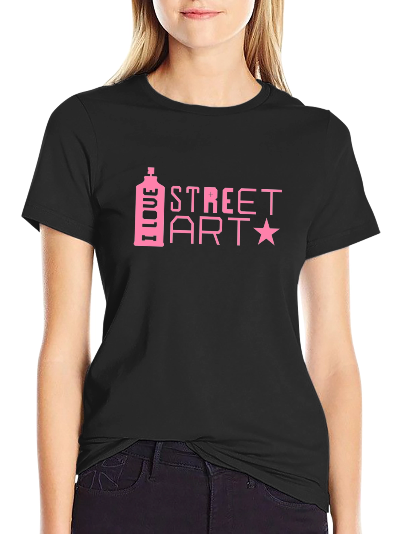 I Love Street Art Black T-Shirt