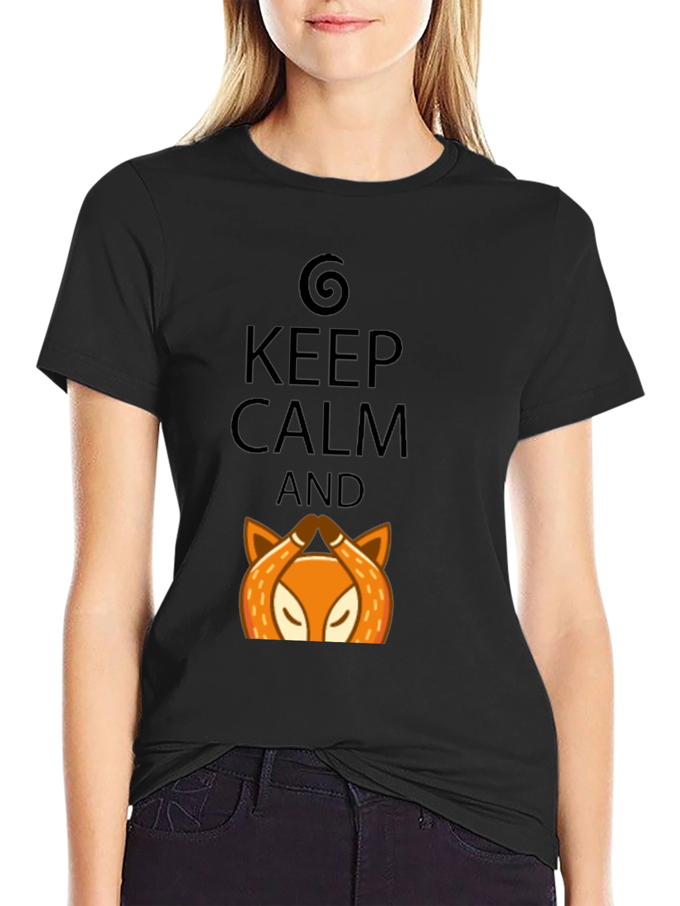 Keep Calm Fox T-Shirt - Premium Comfort