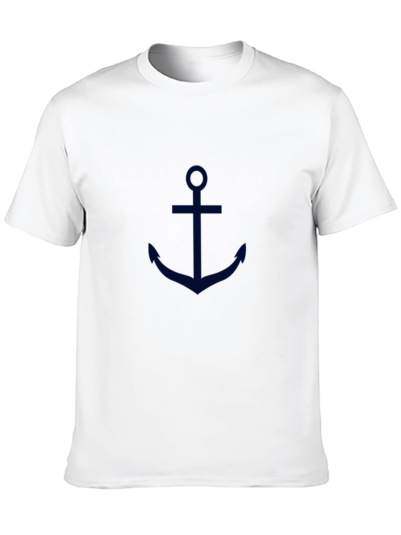 Anchor Graphic Tee - Classic Navy Design