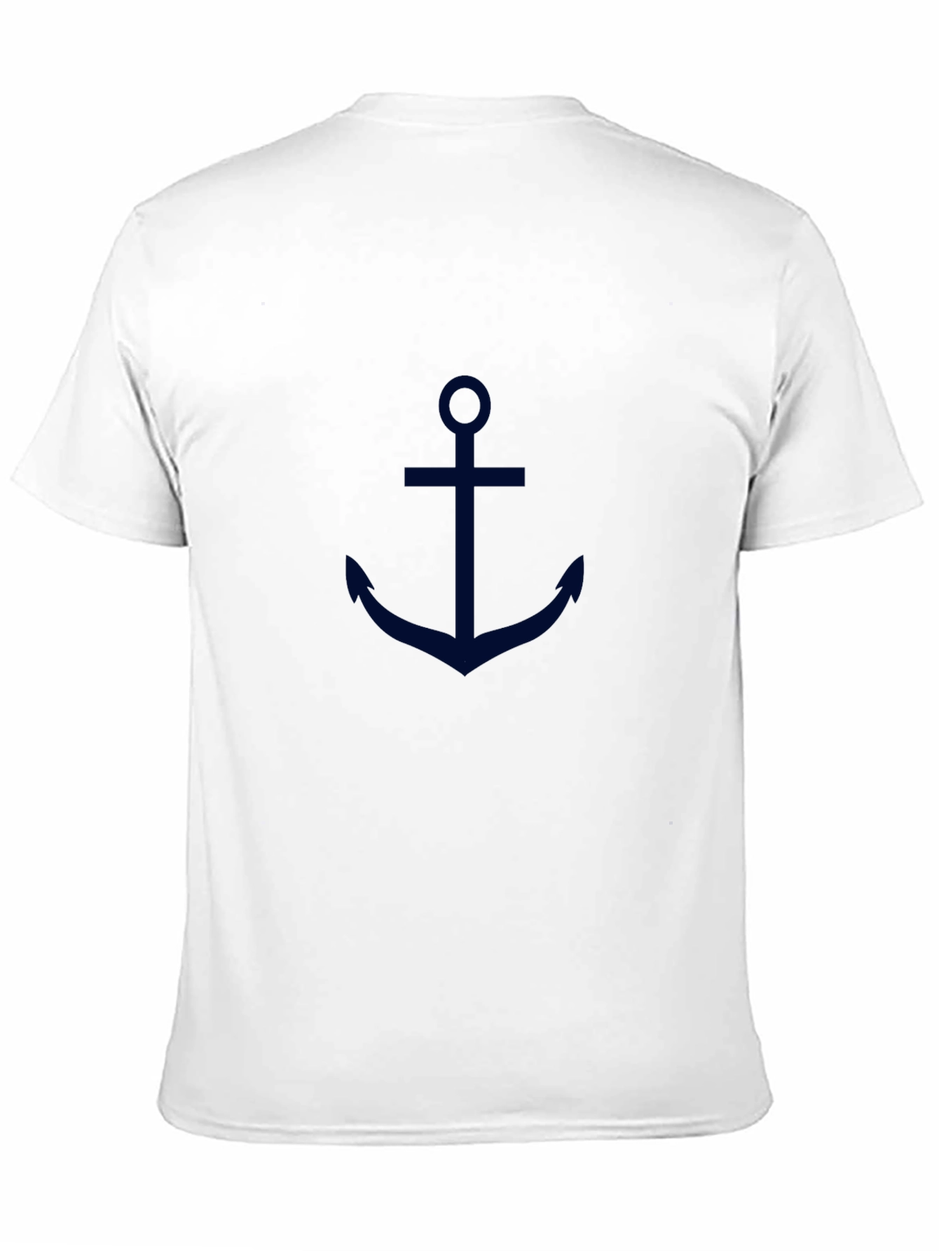 Anchor Graphic Tee - Classic Navy Design