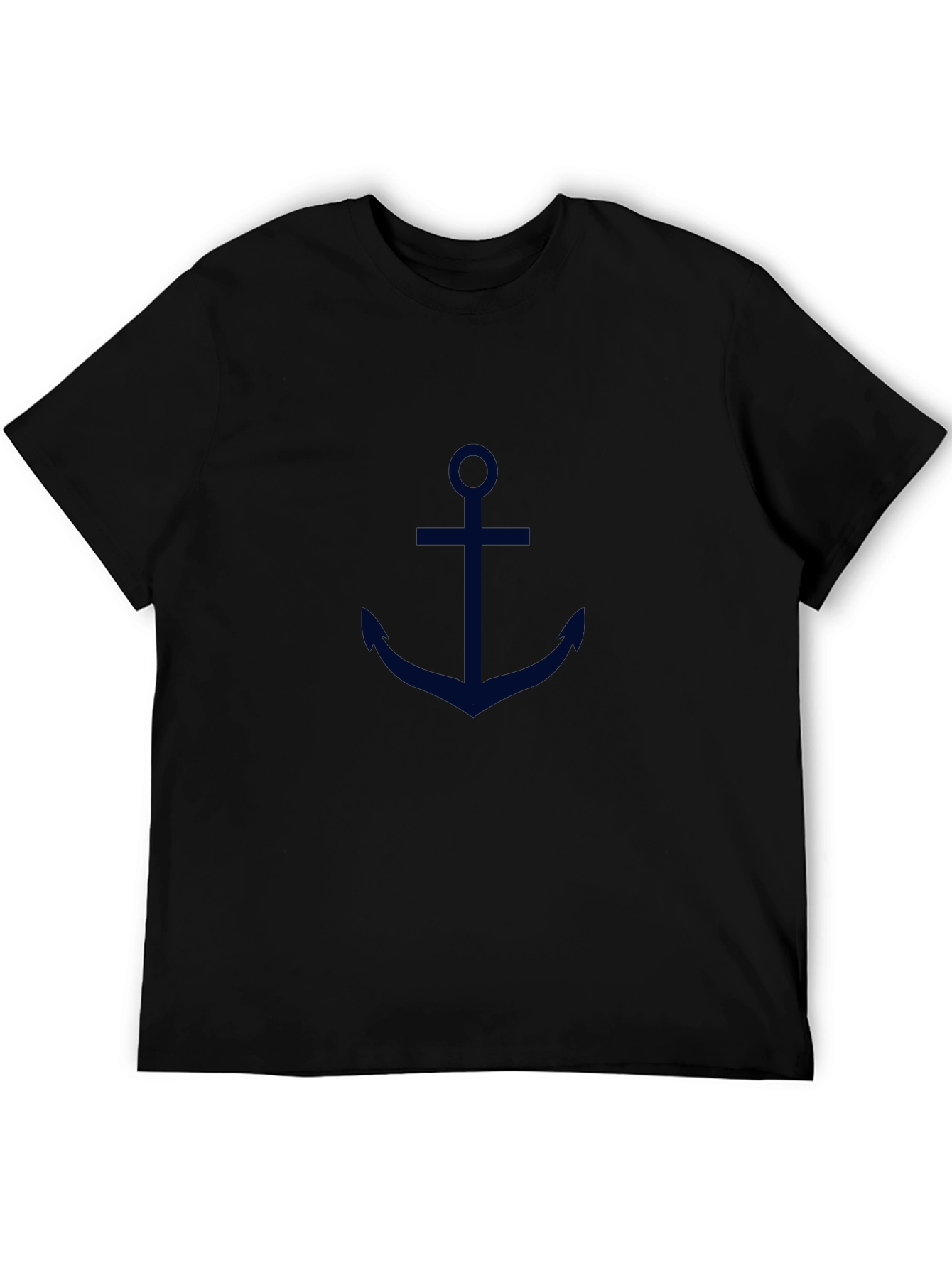 Anchor Graphic Tee - Classic Navy Design