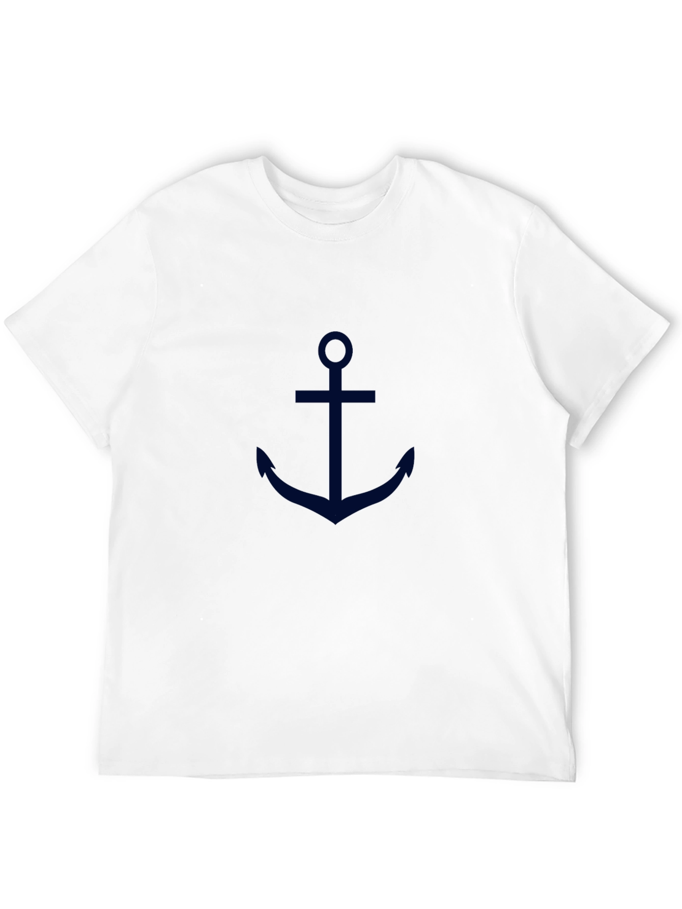 Anchor Graphic Tee - Classic Navy Design