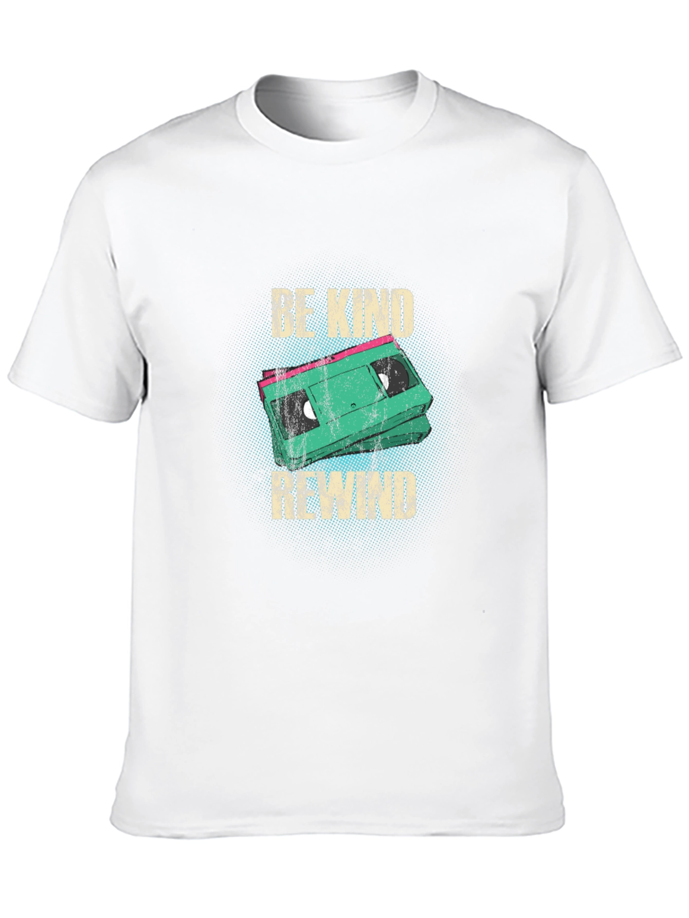 Be Kind Rewind Graphic Tee - Retro VHS Design