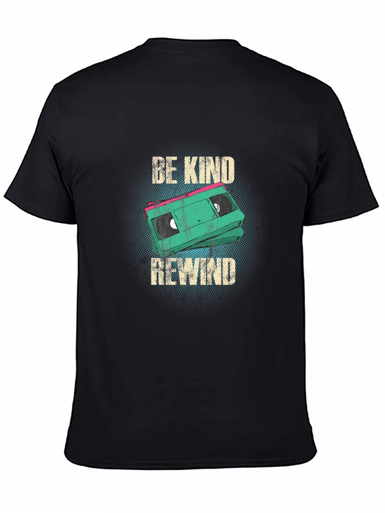 Be Kind Rewind Graphic Tee - Retro VHS Design