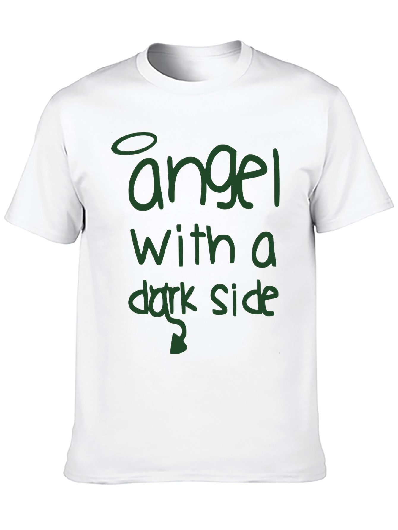 Angel with a Dark Side Graphic Tee - Black