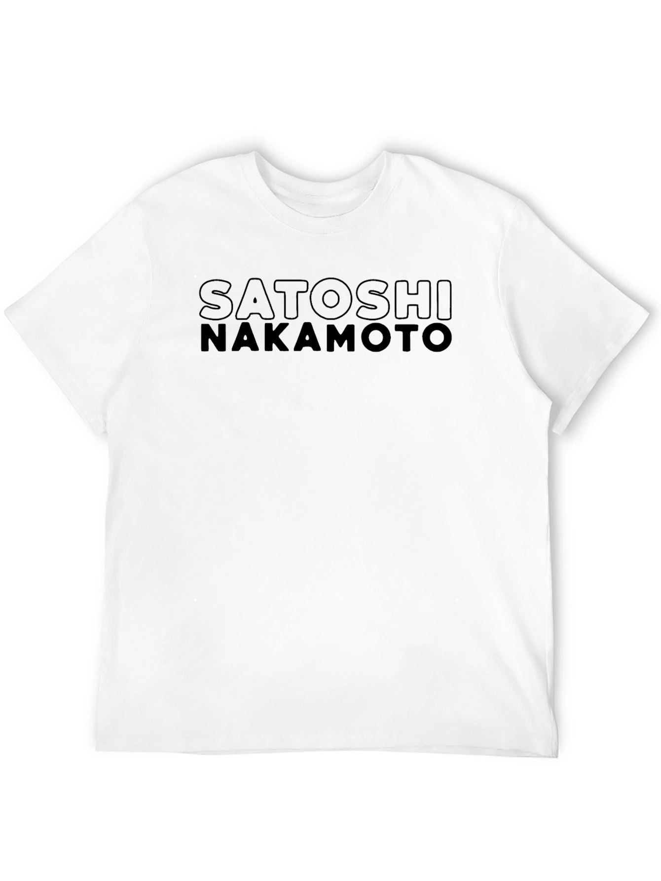 Satoshi Nakamoto Black T-Shirt Bitcoin Crypto