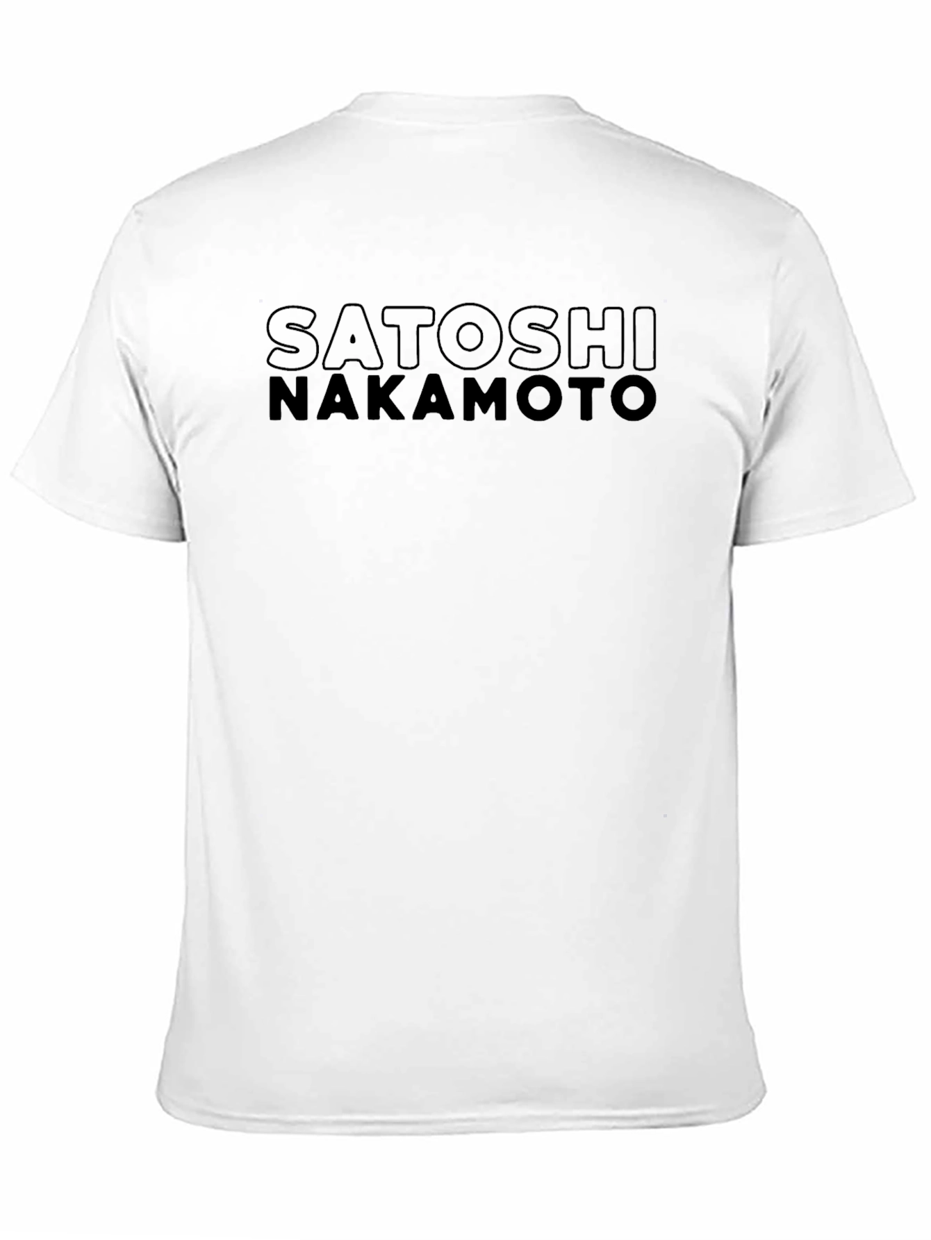 Satoshi Nakamoto Black T-Shirt Bitcoin Crypto
